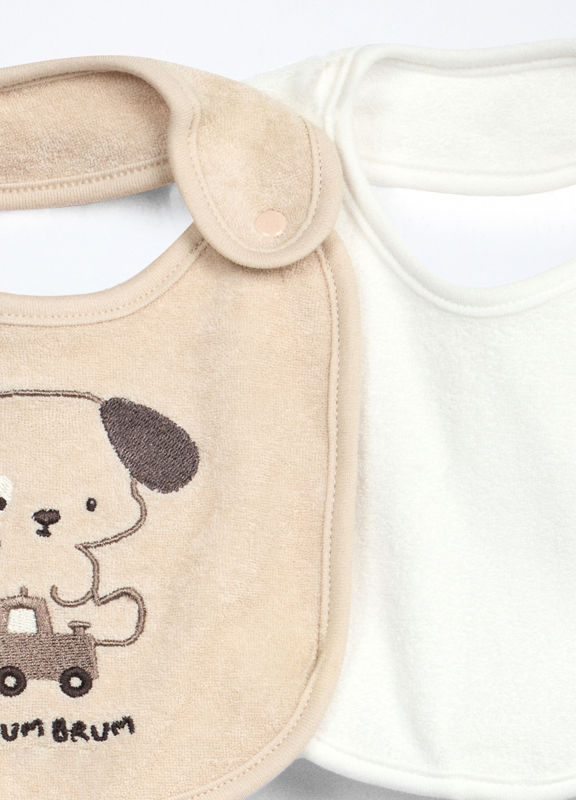 Pack 4 bavaglini in spugna di puro cotone _1