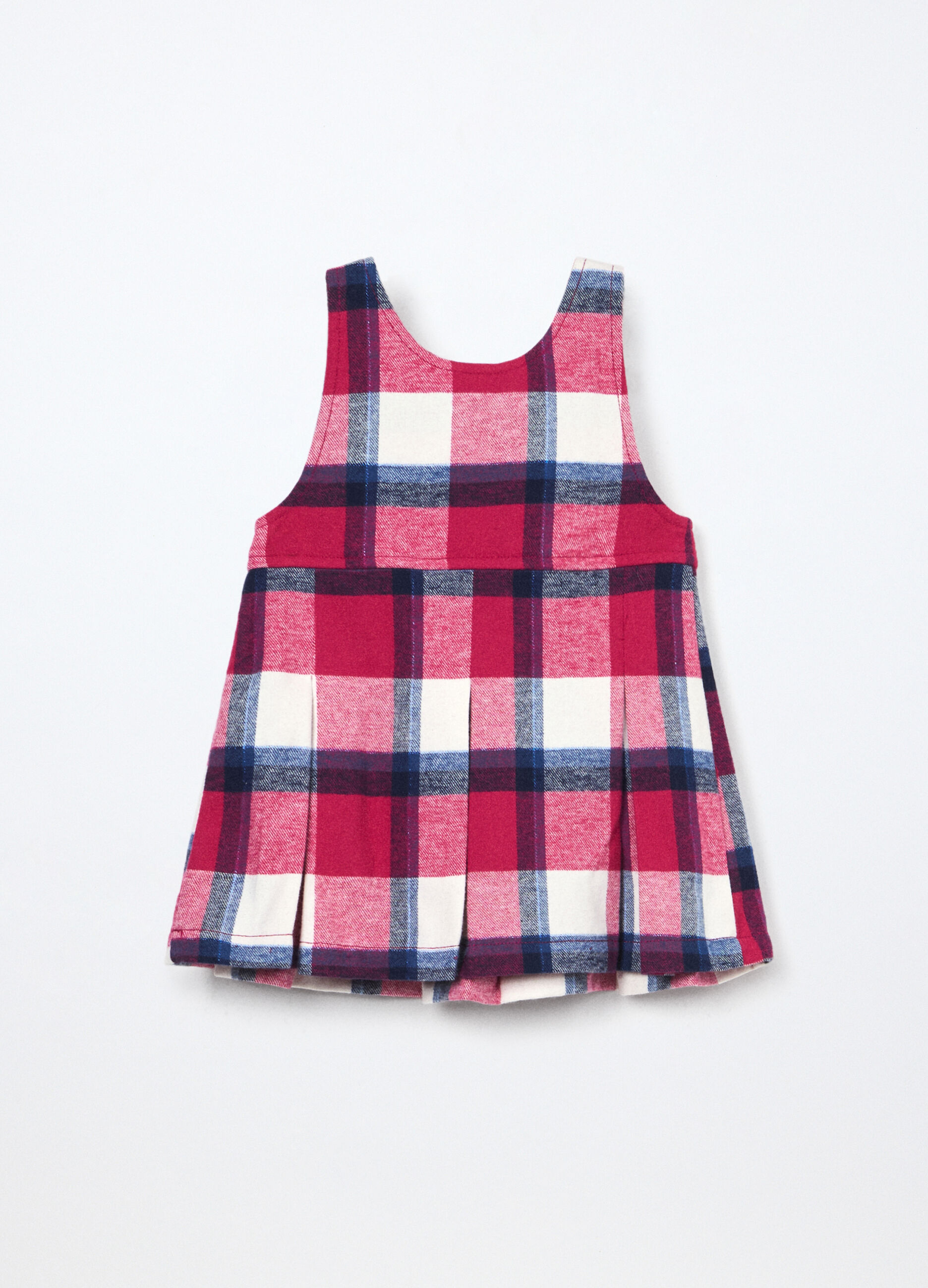 Vestito in flanella di cotone neonata_1