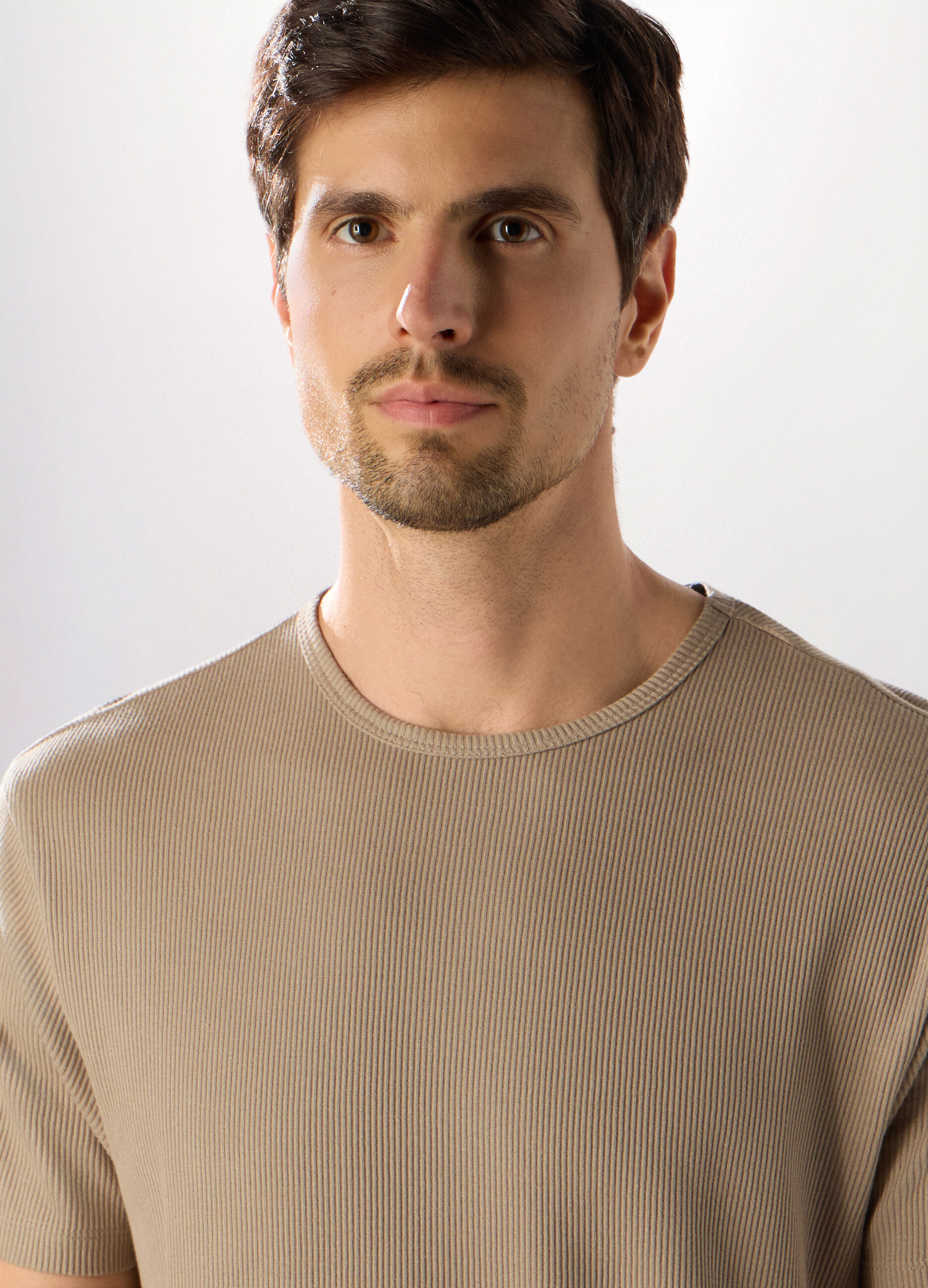 T-shirt in maglia a coste uomo_2