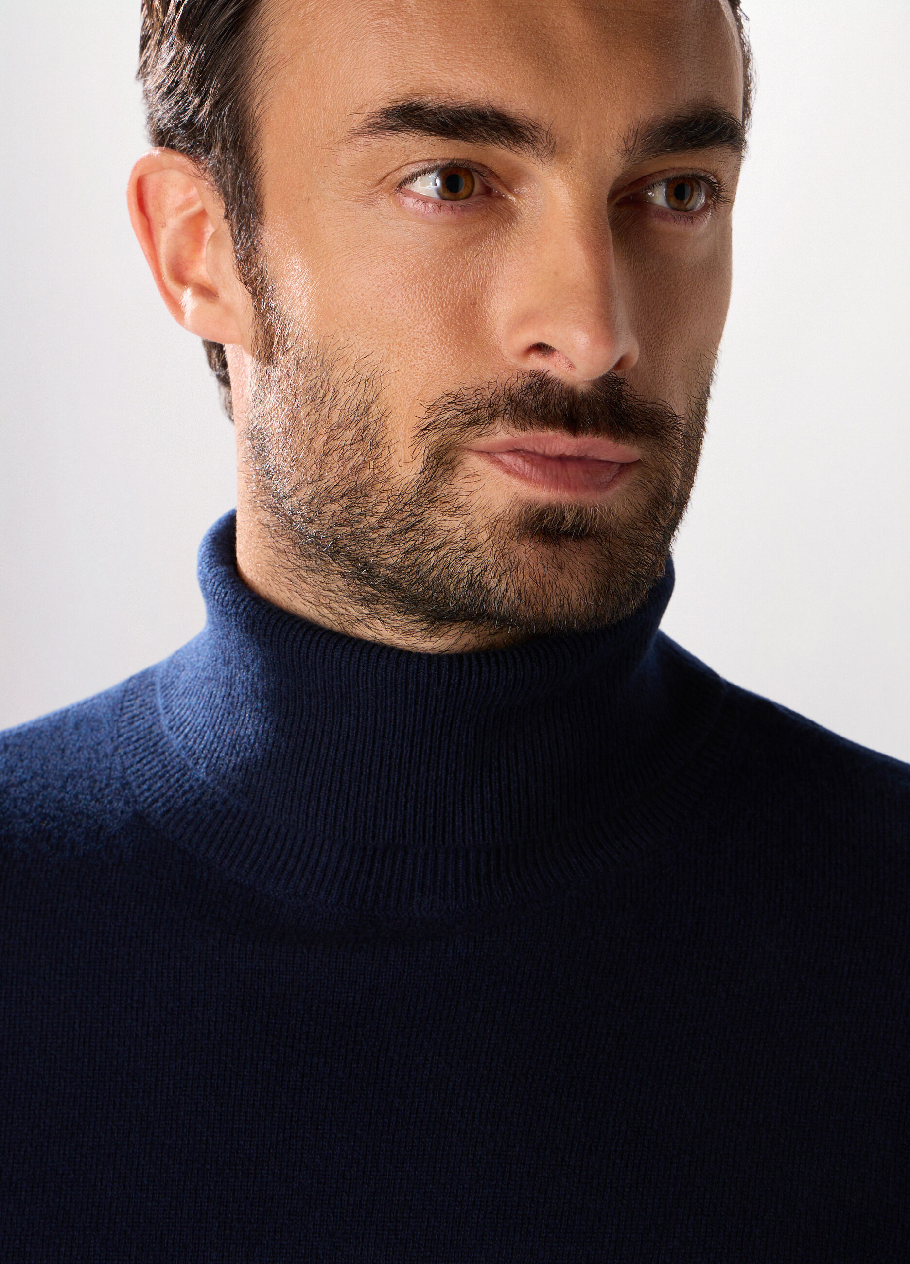 Dolcevita a maniche lunghe in lambswool uomo_2