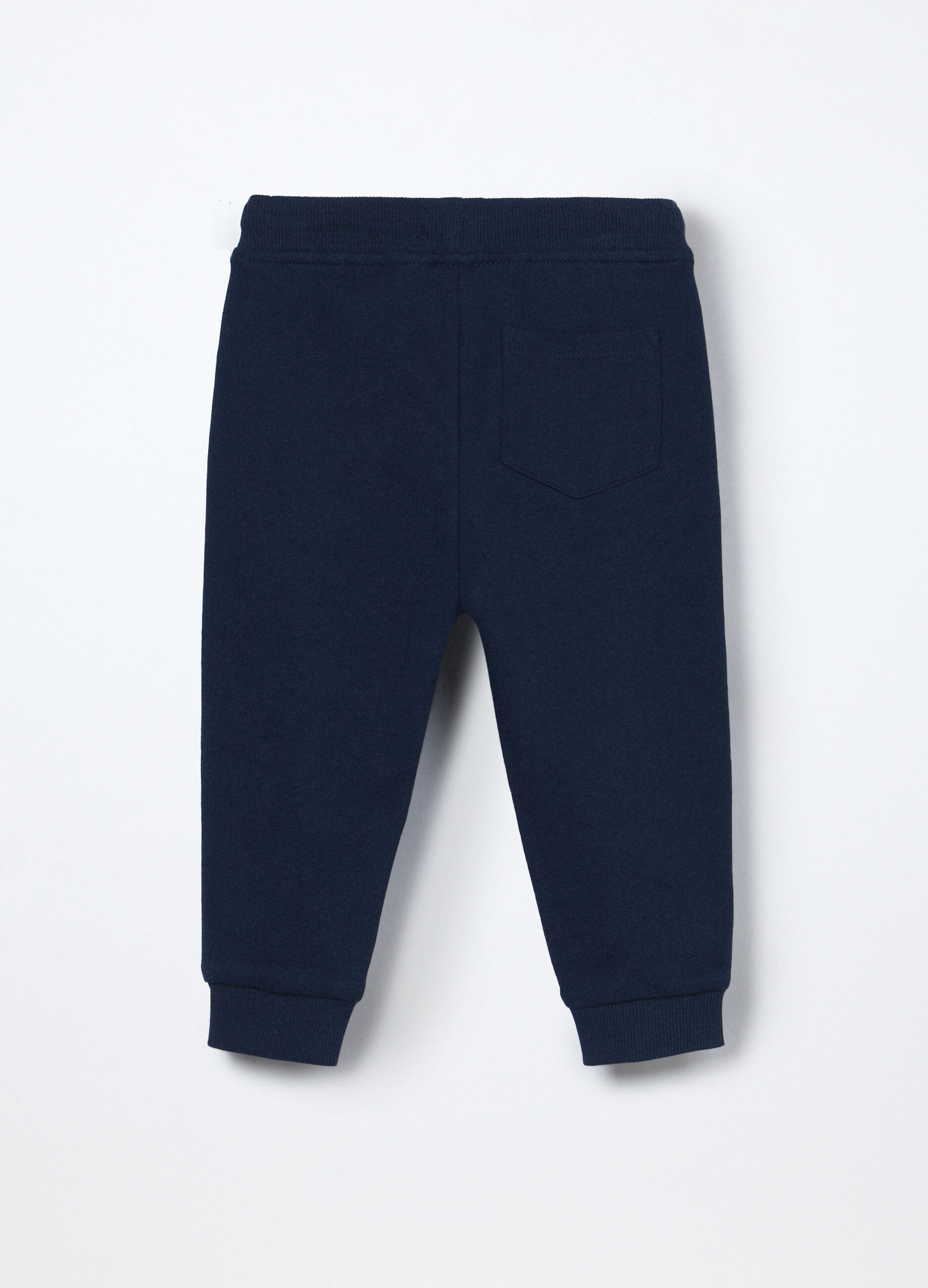 Jogger in french terry di puro cotone neonato_1
