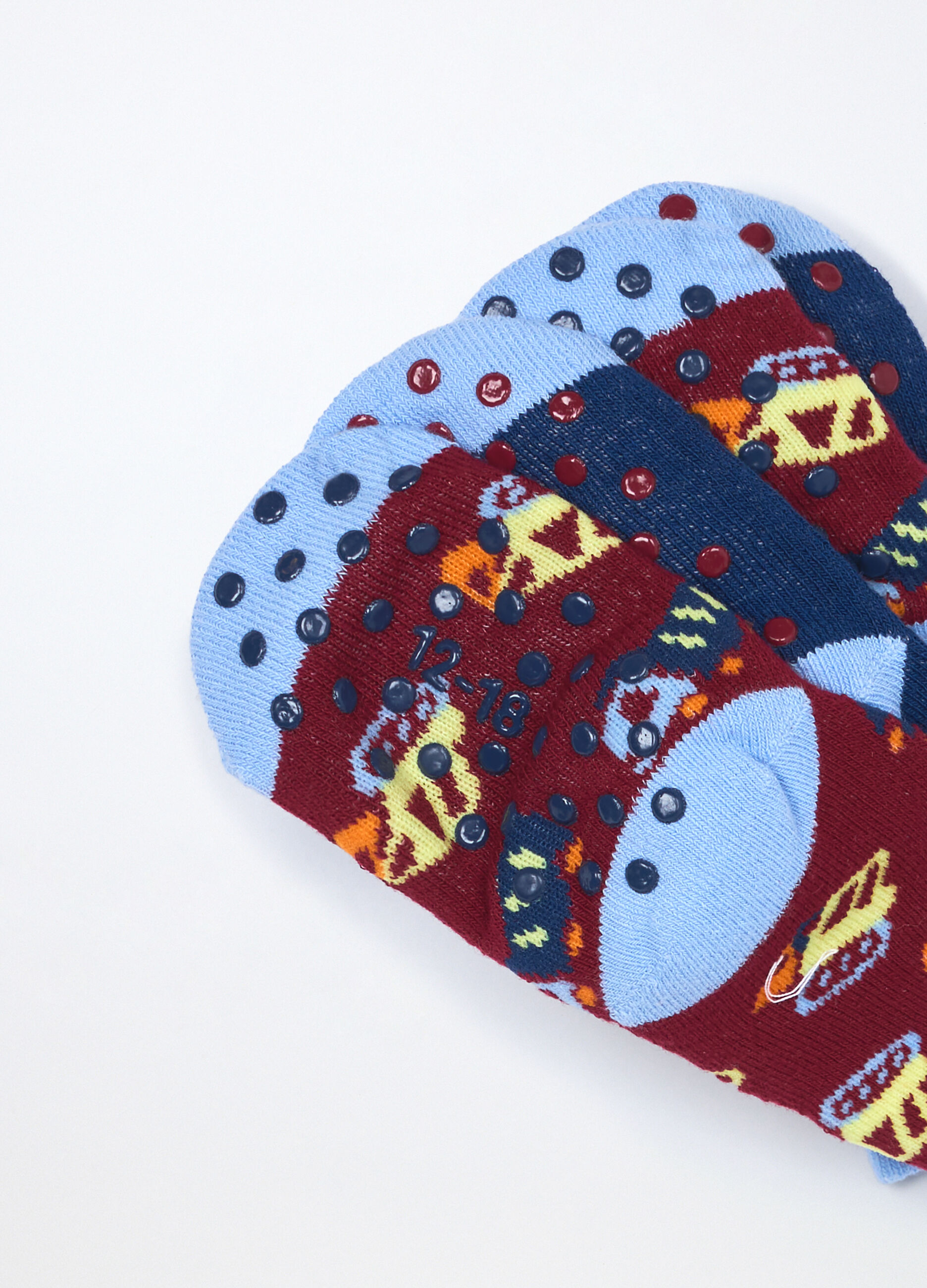 Pack 2 calzini antiscivolo in spugna misto cotone_2