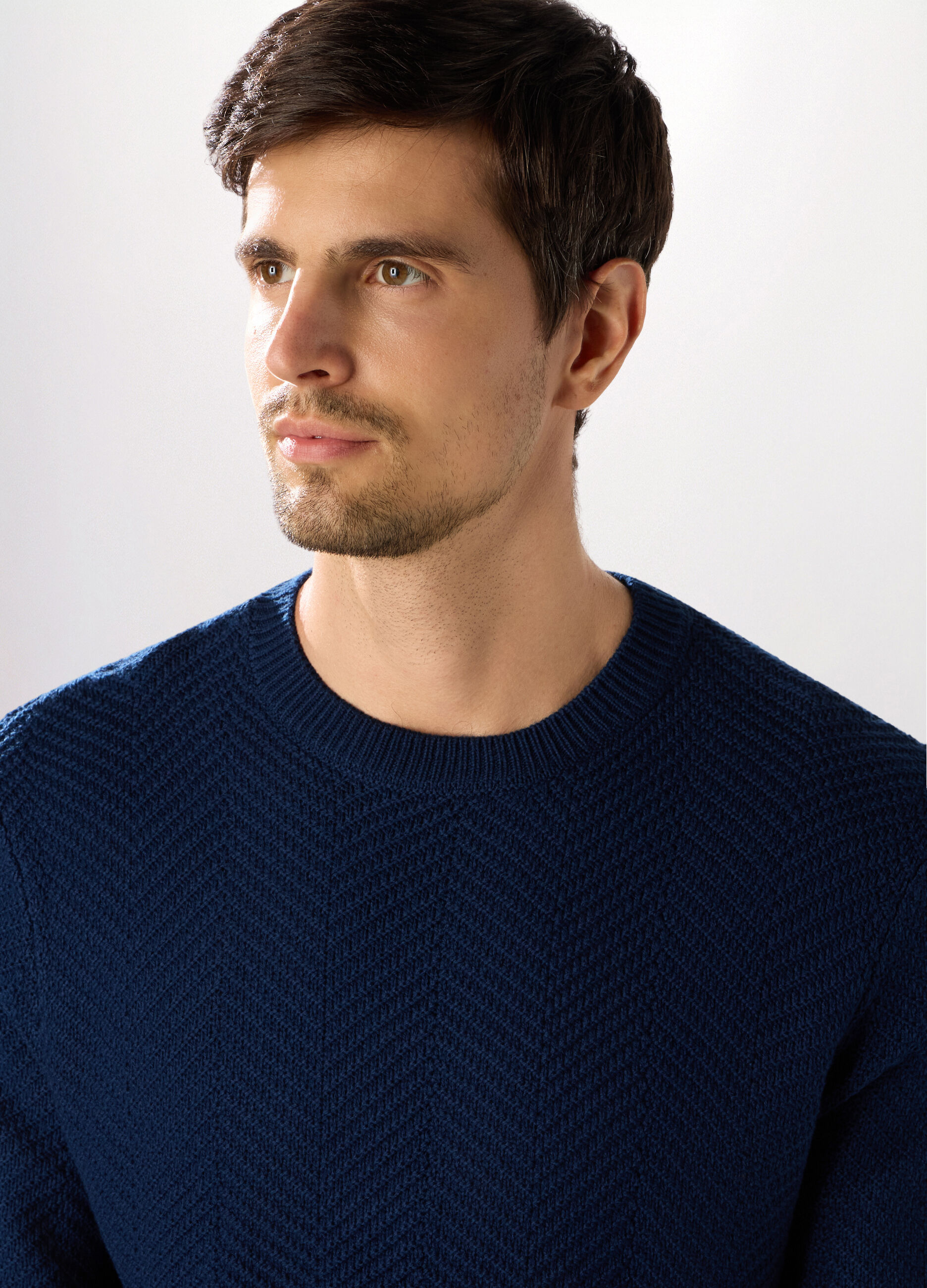 Maglione girocollo chevron uomo_2