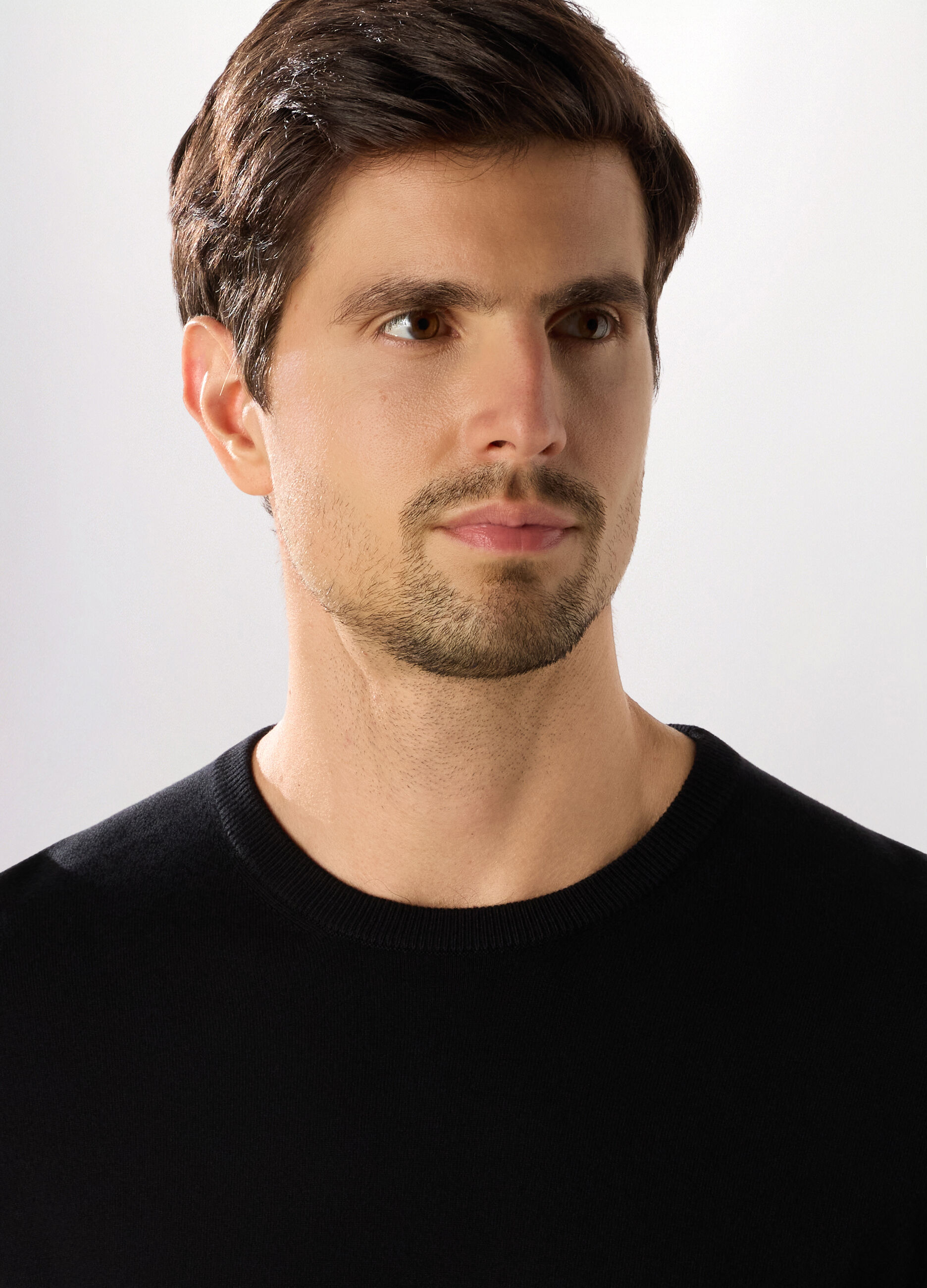 Maglione girocollo in misto viscosa uomo_2