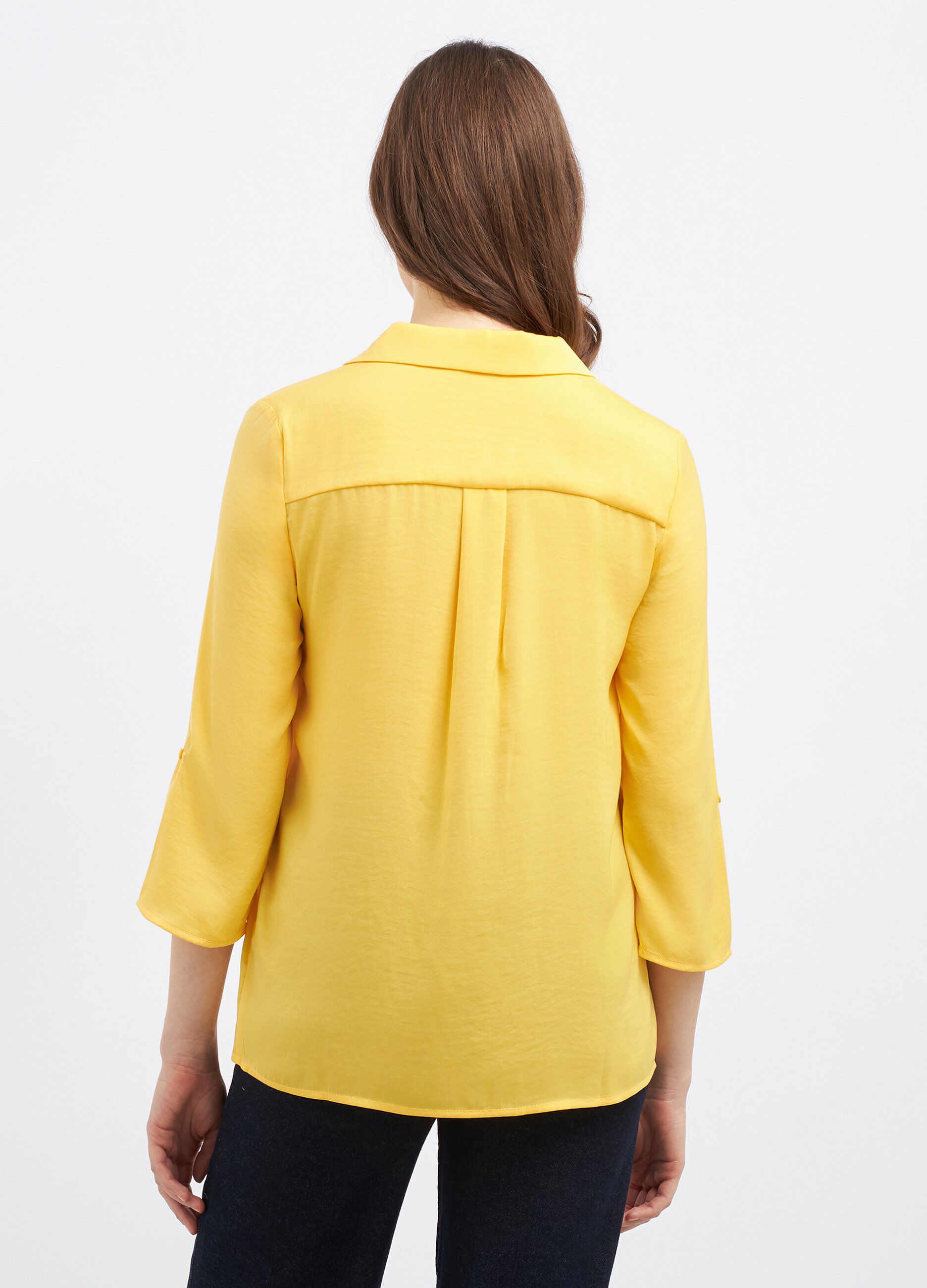 Blusa con scollo a V donna_1