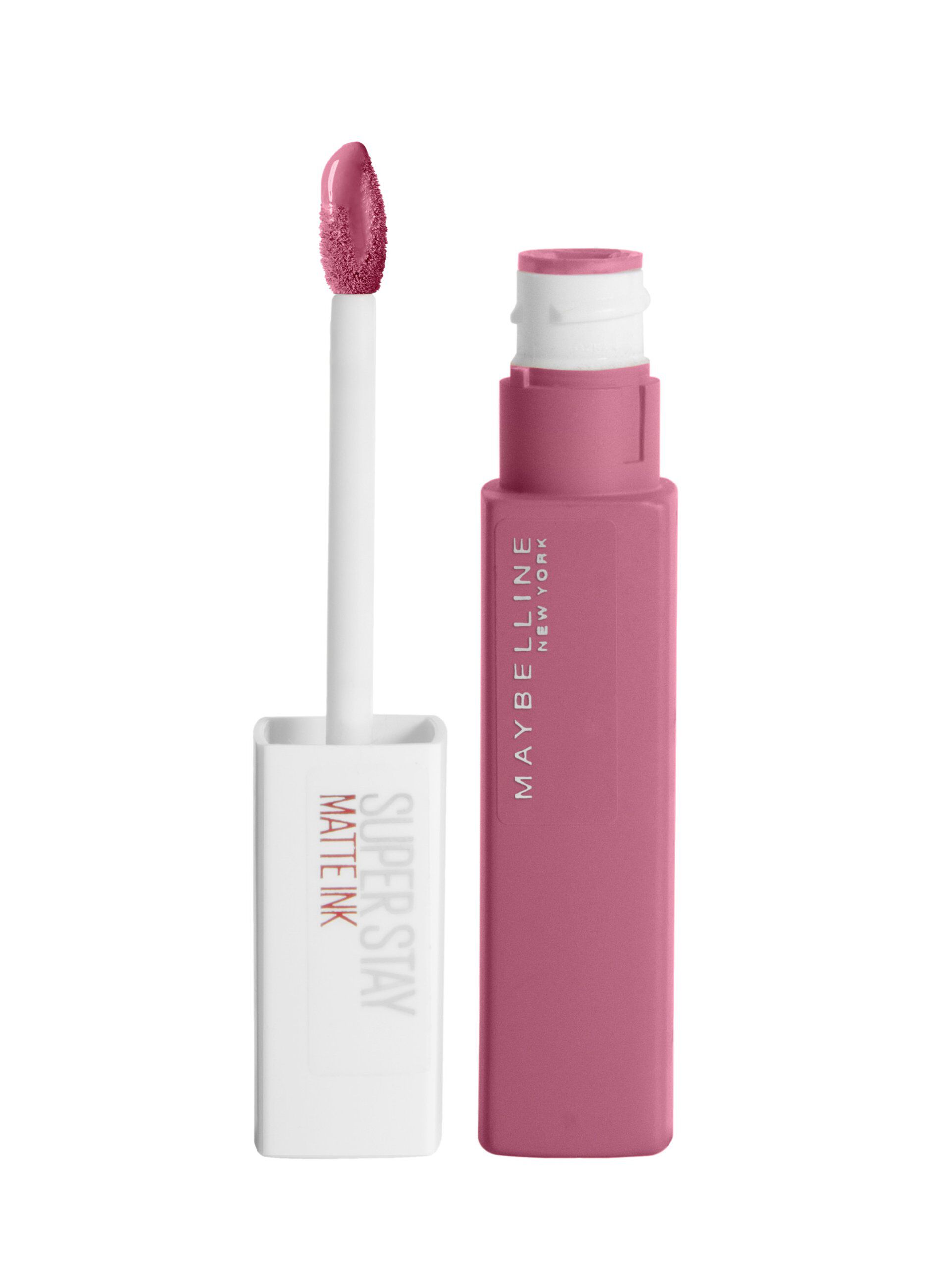 Maybelline New York Tinta Labbra SuperStay Matte Ink, Rossetto Matte Liquido a Lunga Tenuta, Inspirer (125), 5 ml._0