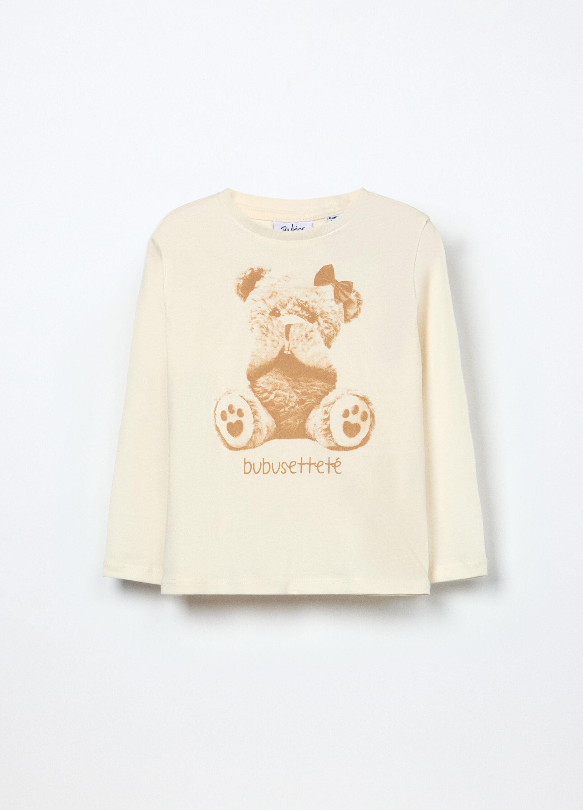 T-shirt in jersey di puro cotone neonata_0