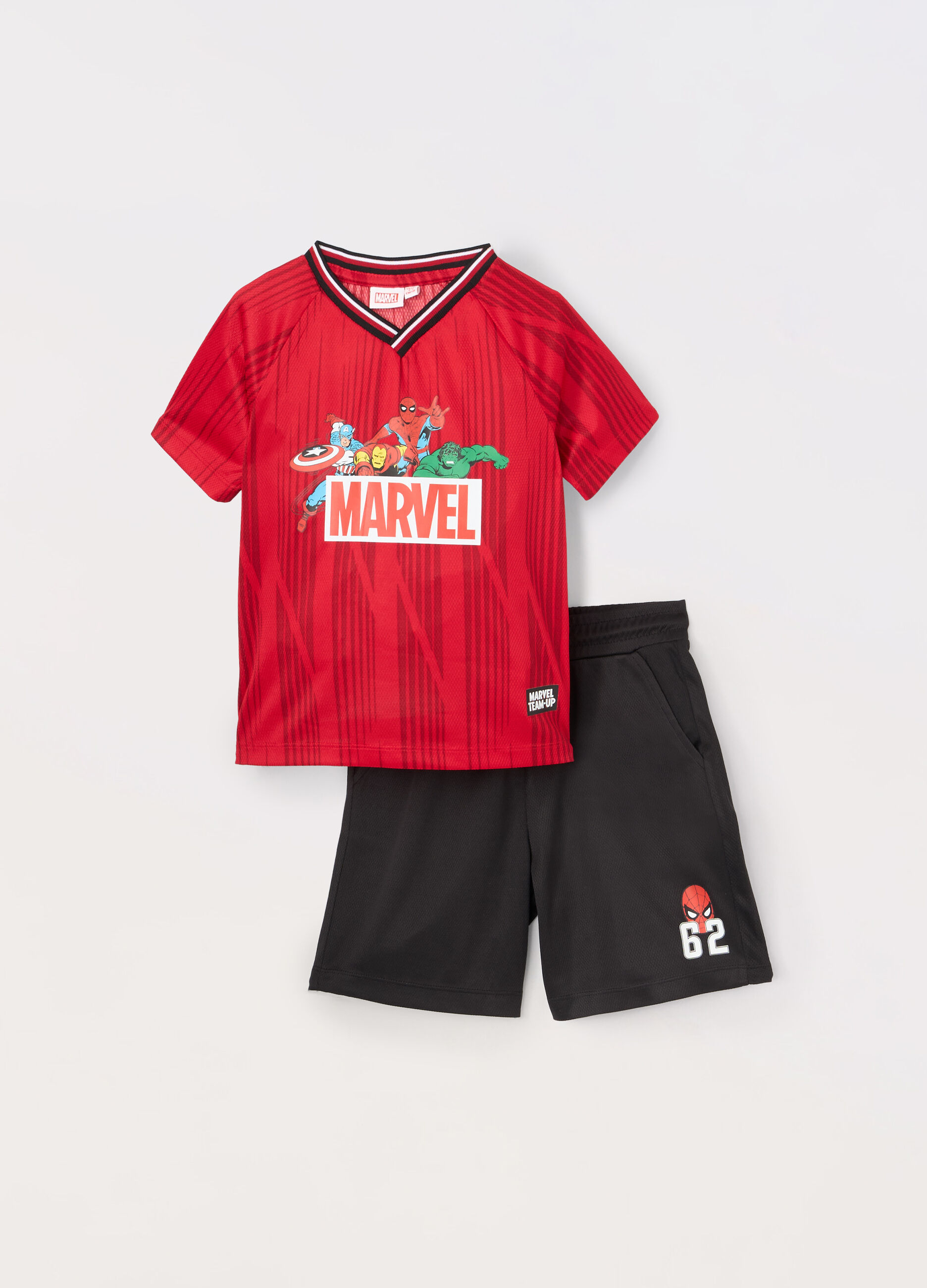 Jogging set in tessuto mesh bambino_0