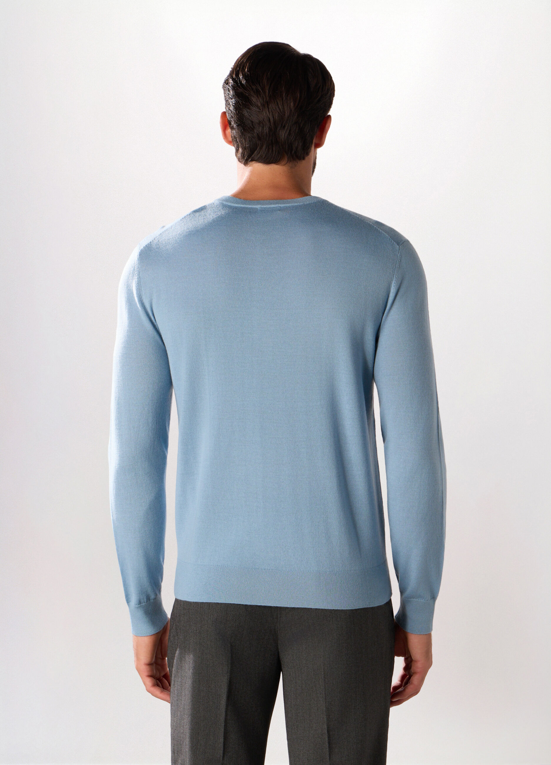 Maglione girocollo in lana merino uomo_1