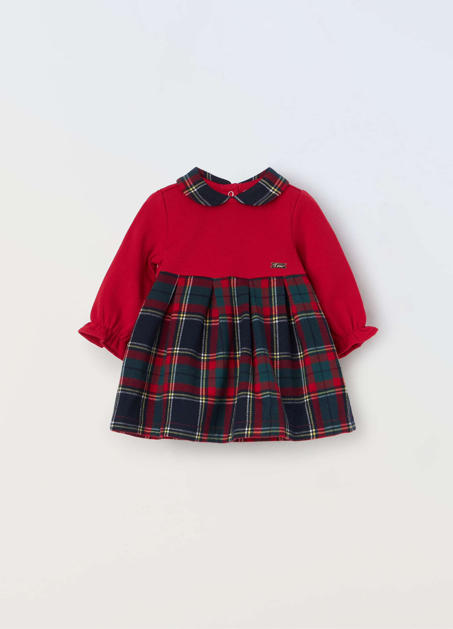 Vestito in cotone fleece neonata_0