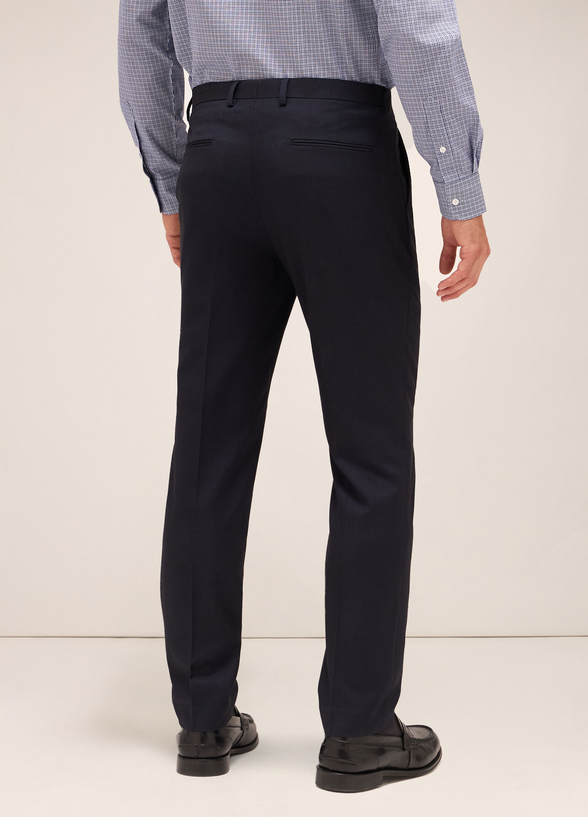 Pantalone slim fit in tessuto stretch uomo_1