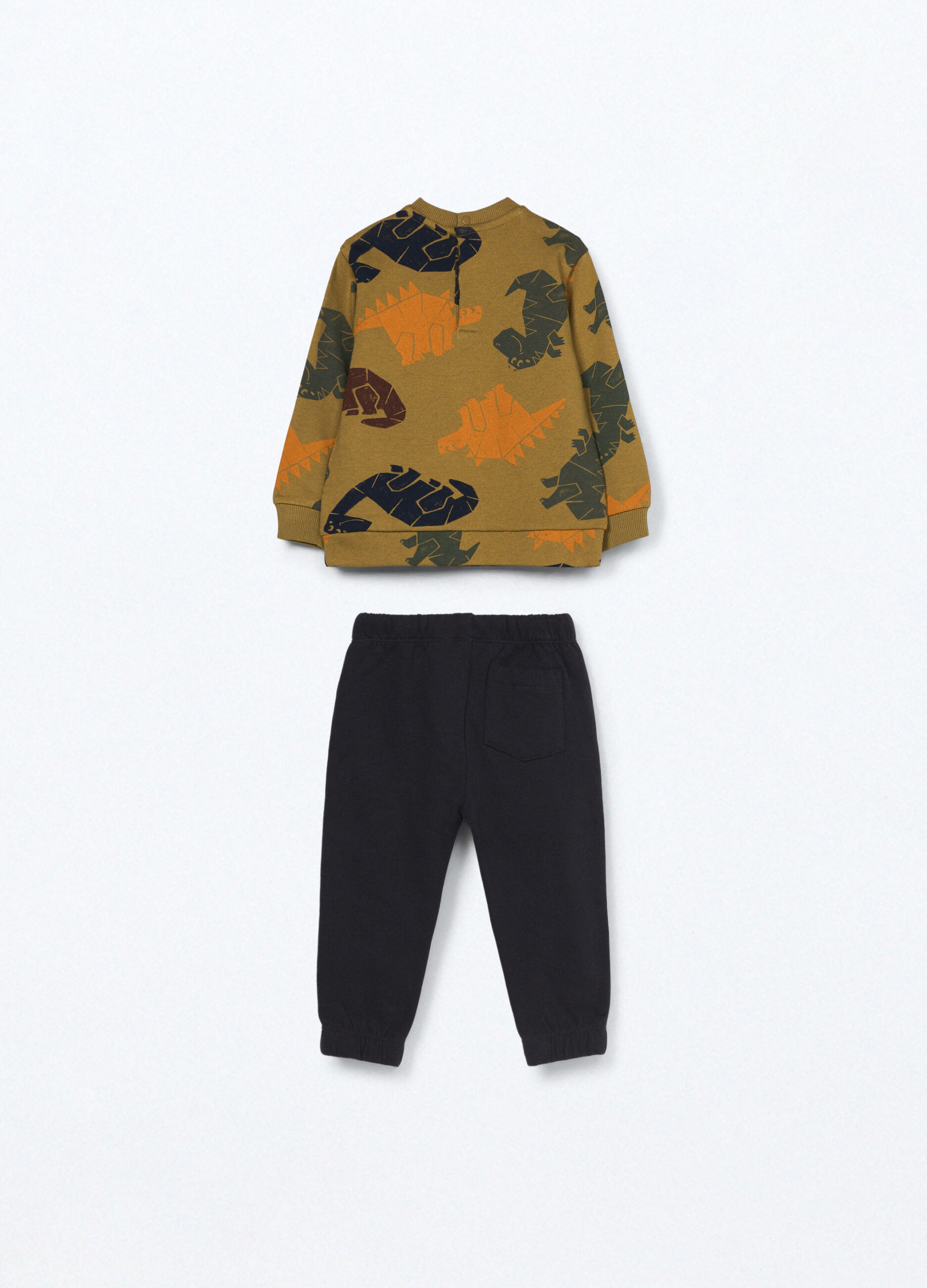 Jogging set in puro cotone fleece neonato_1