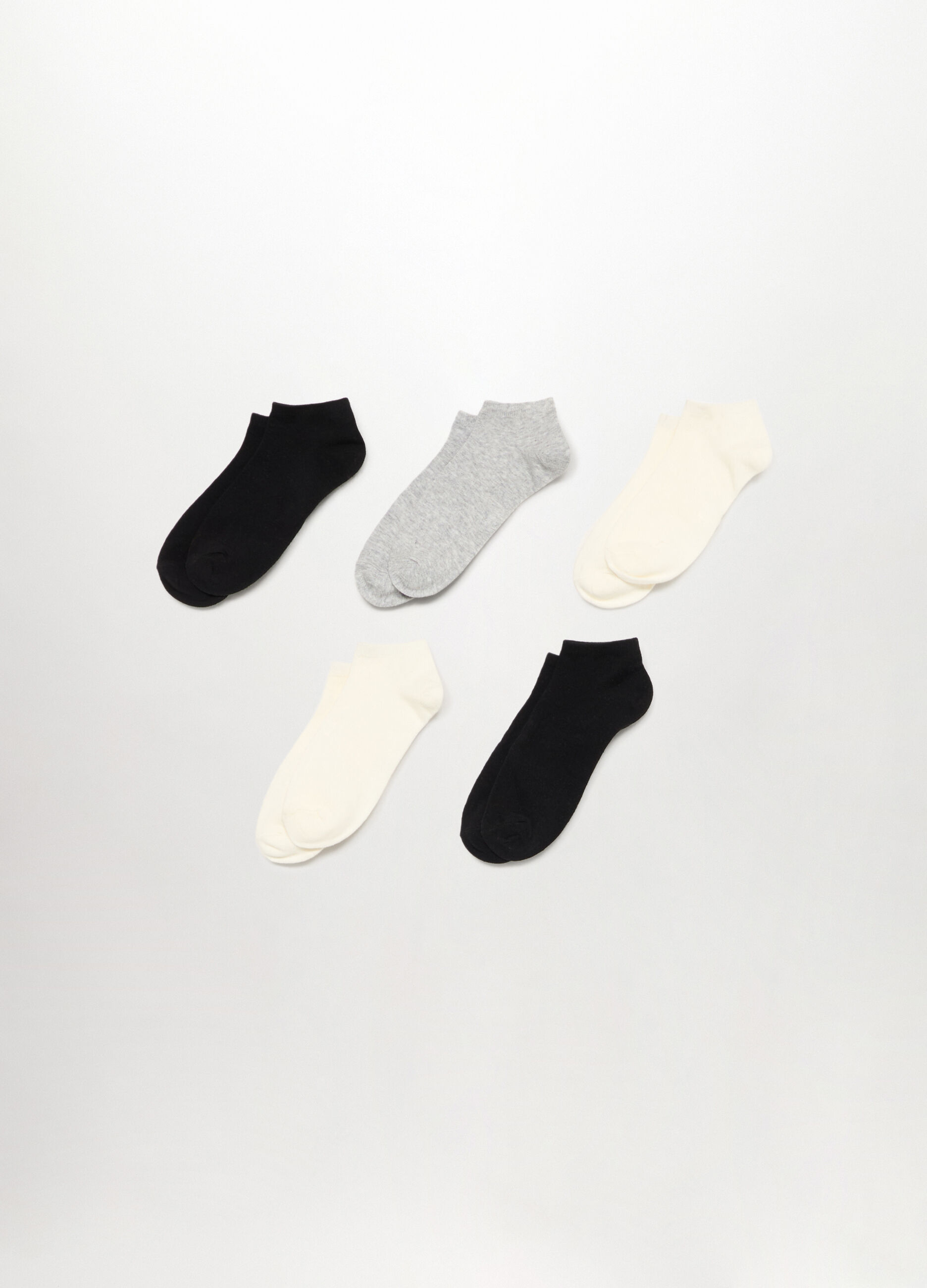 Pack 5 calze corte in misto cotone donna_0