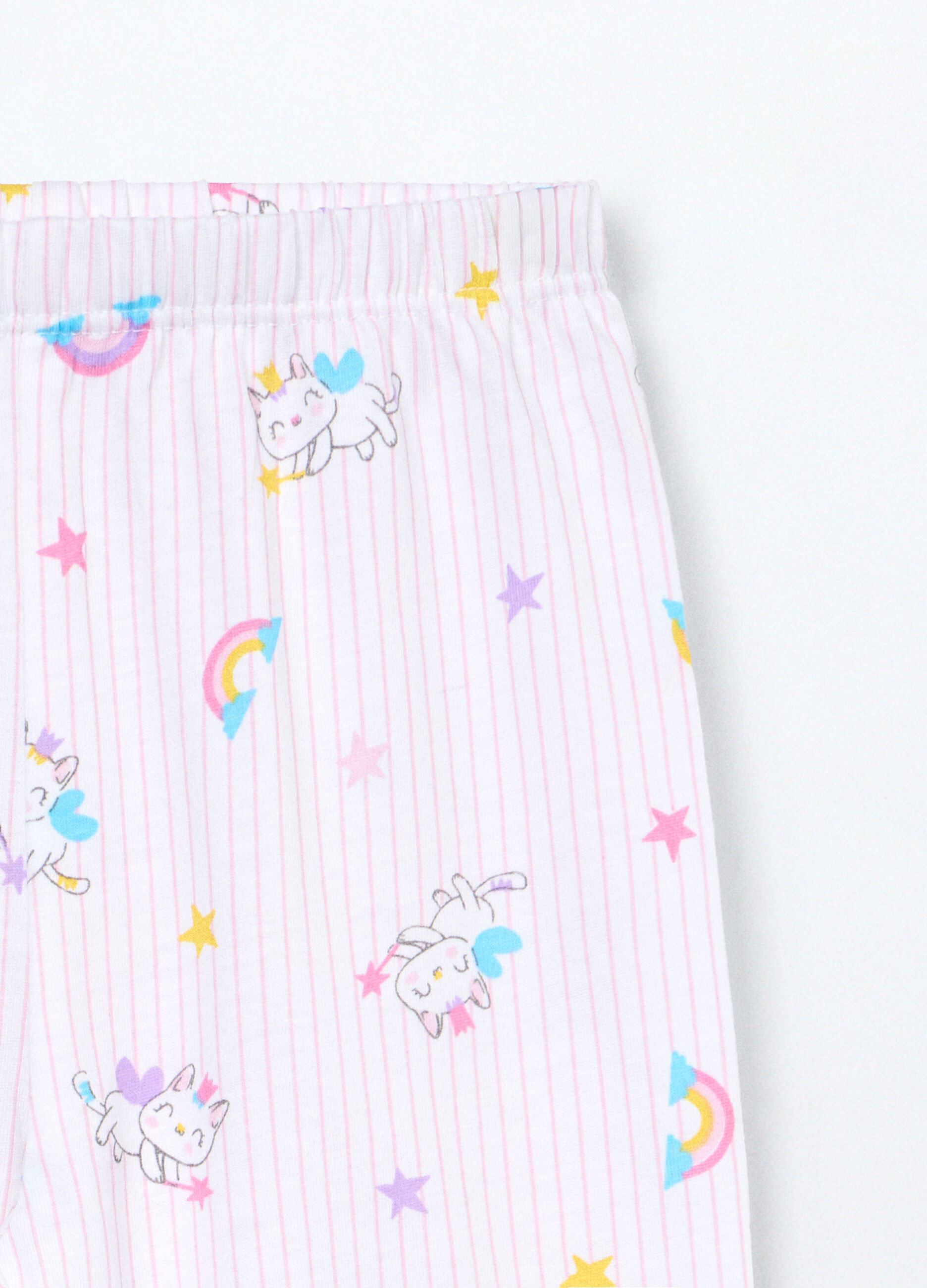 Set pigiama lungo in jersey di puro cotone neonata_3