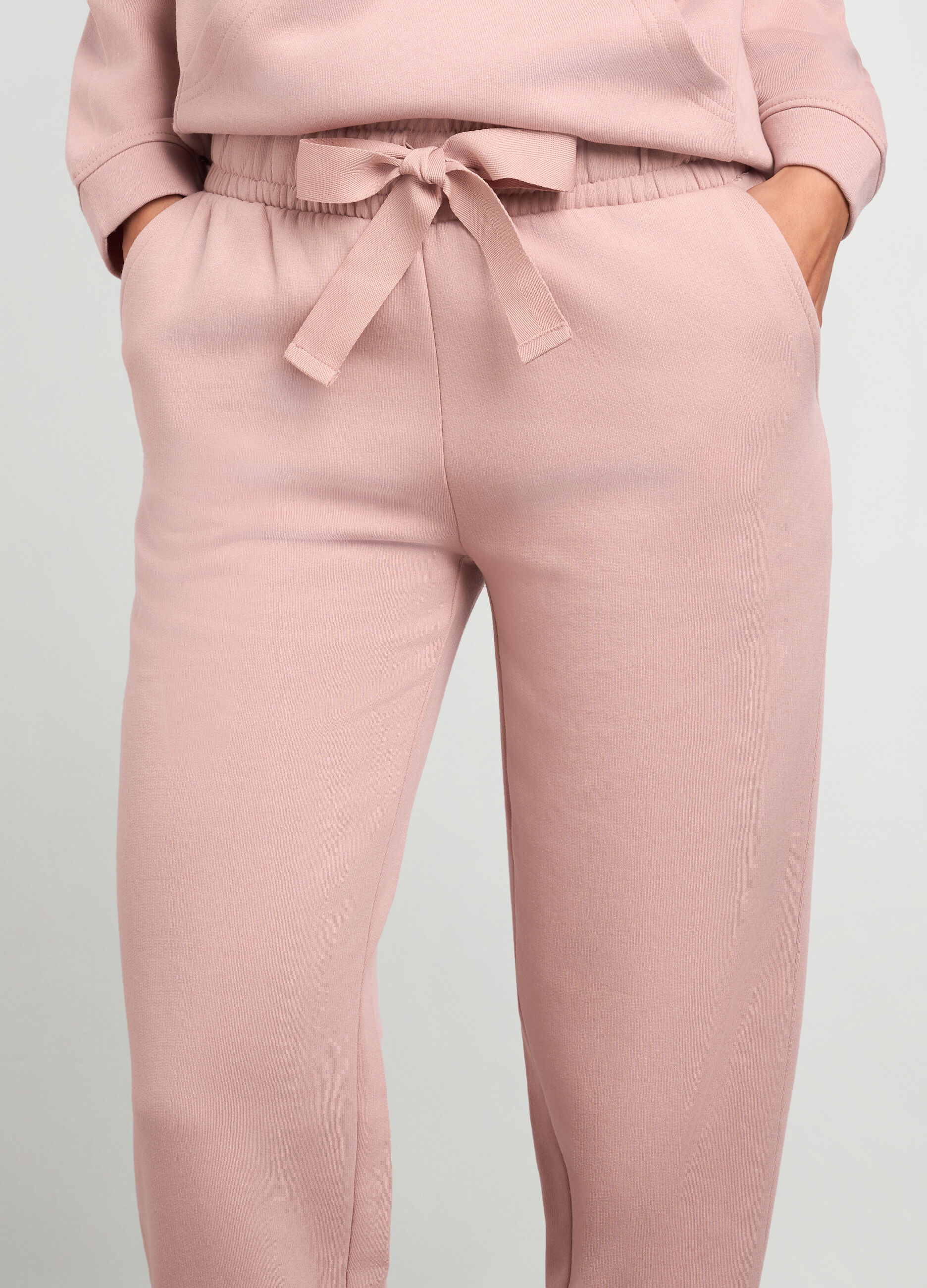 Joggers in felpa di puro cotone donna_2