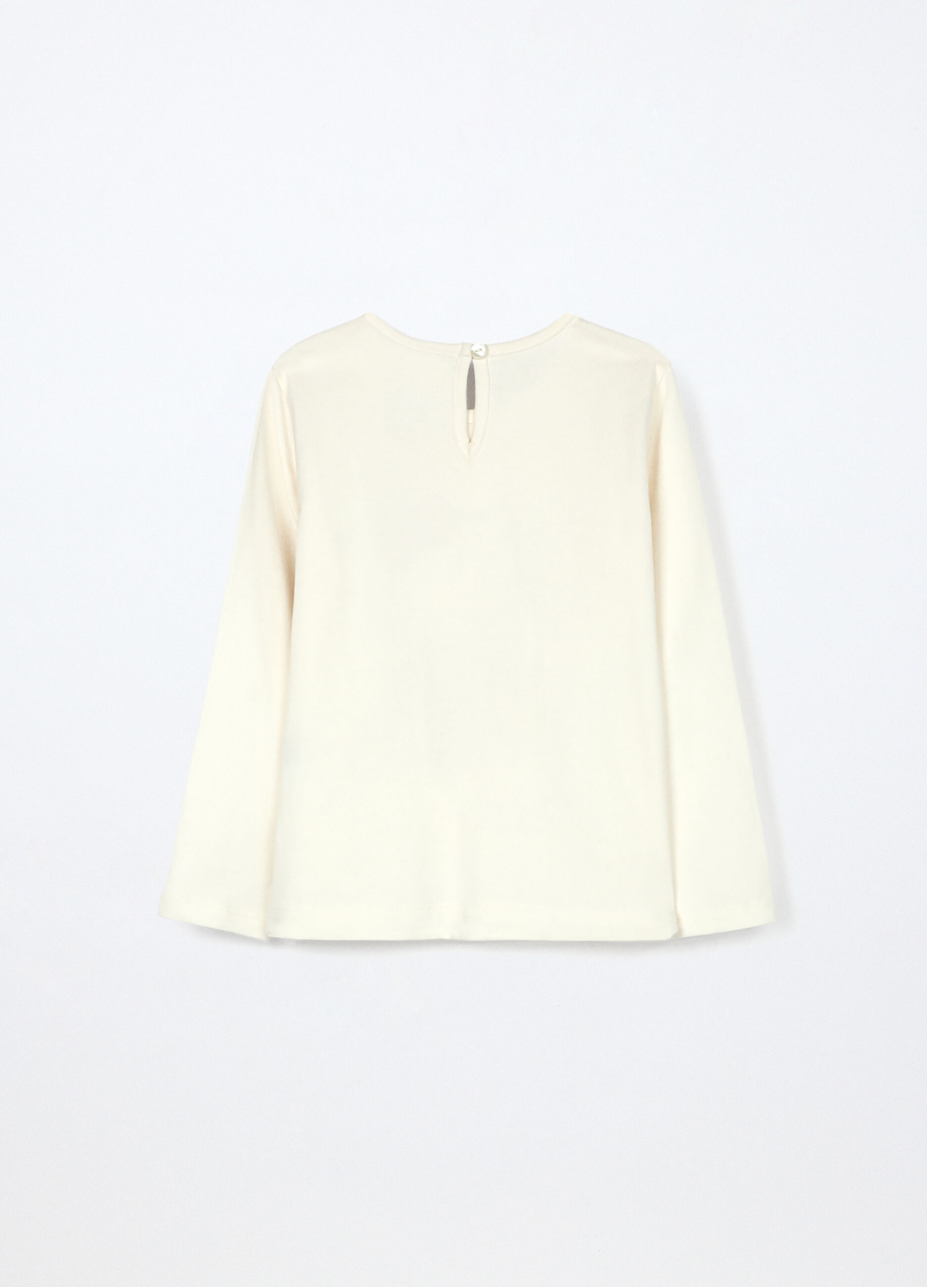 T-shirt Hello Kitty in jersey di cotone stretch neonata_1