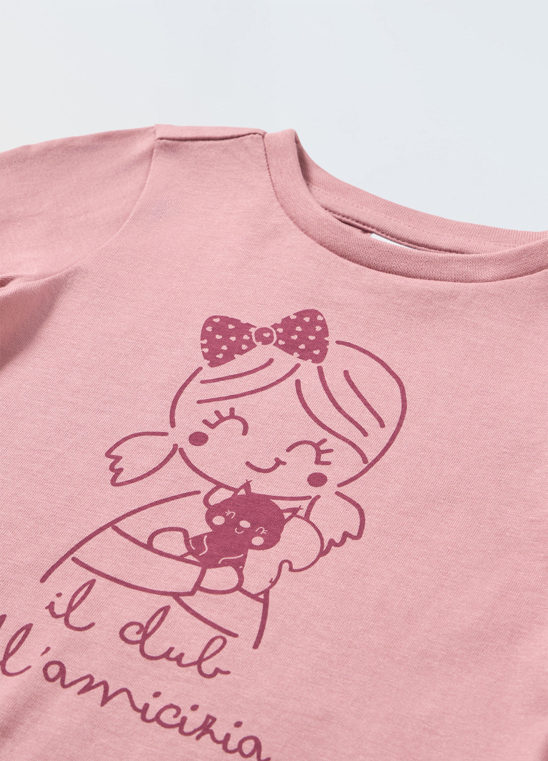 T-shirt a maniche lunghe in puro cotone neonata_1