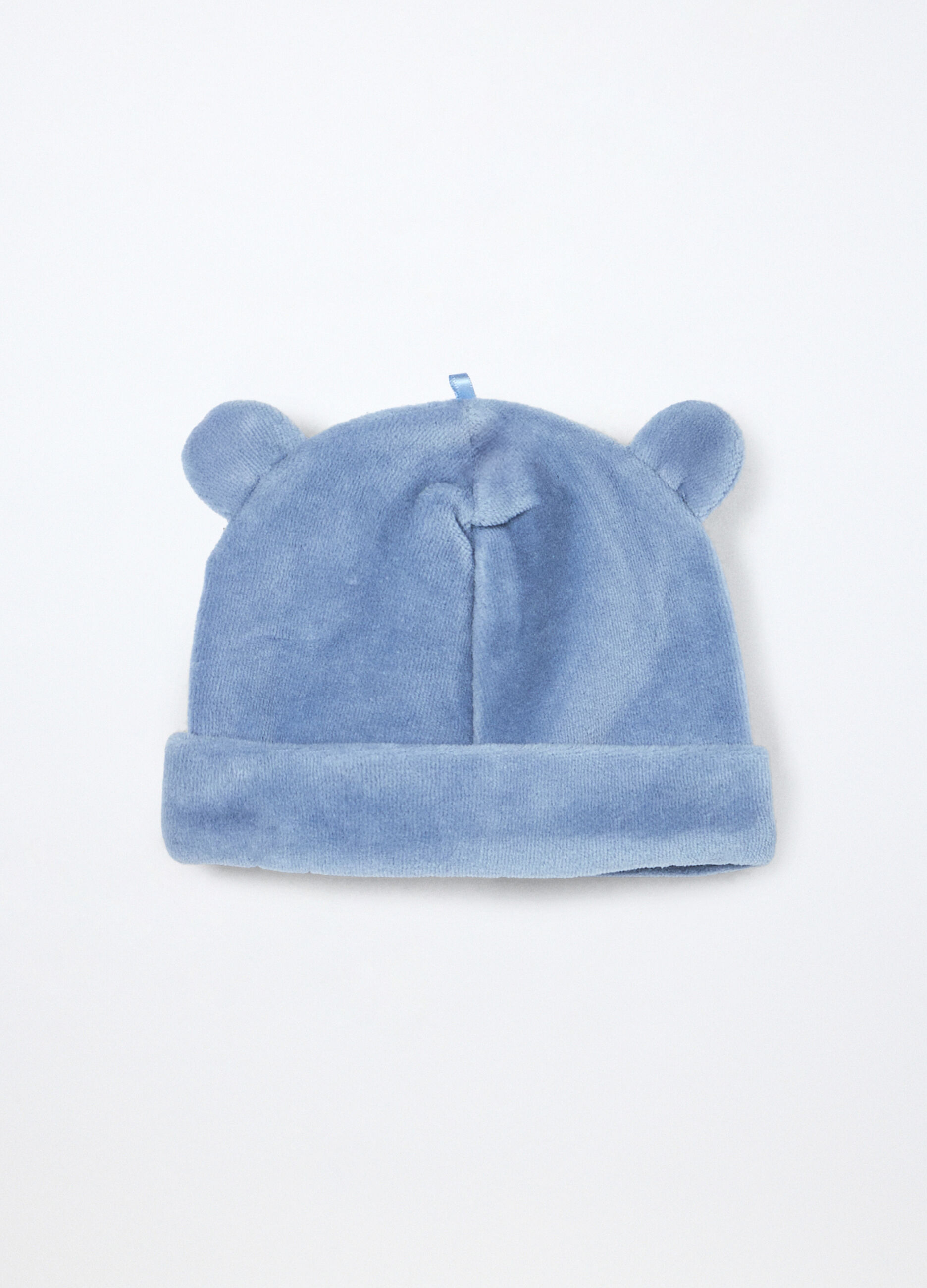Berretto misto cotone velour neonato_1
