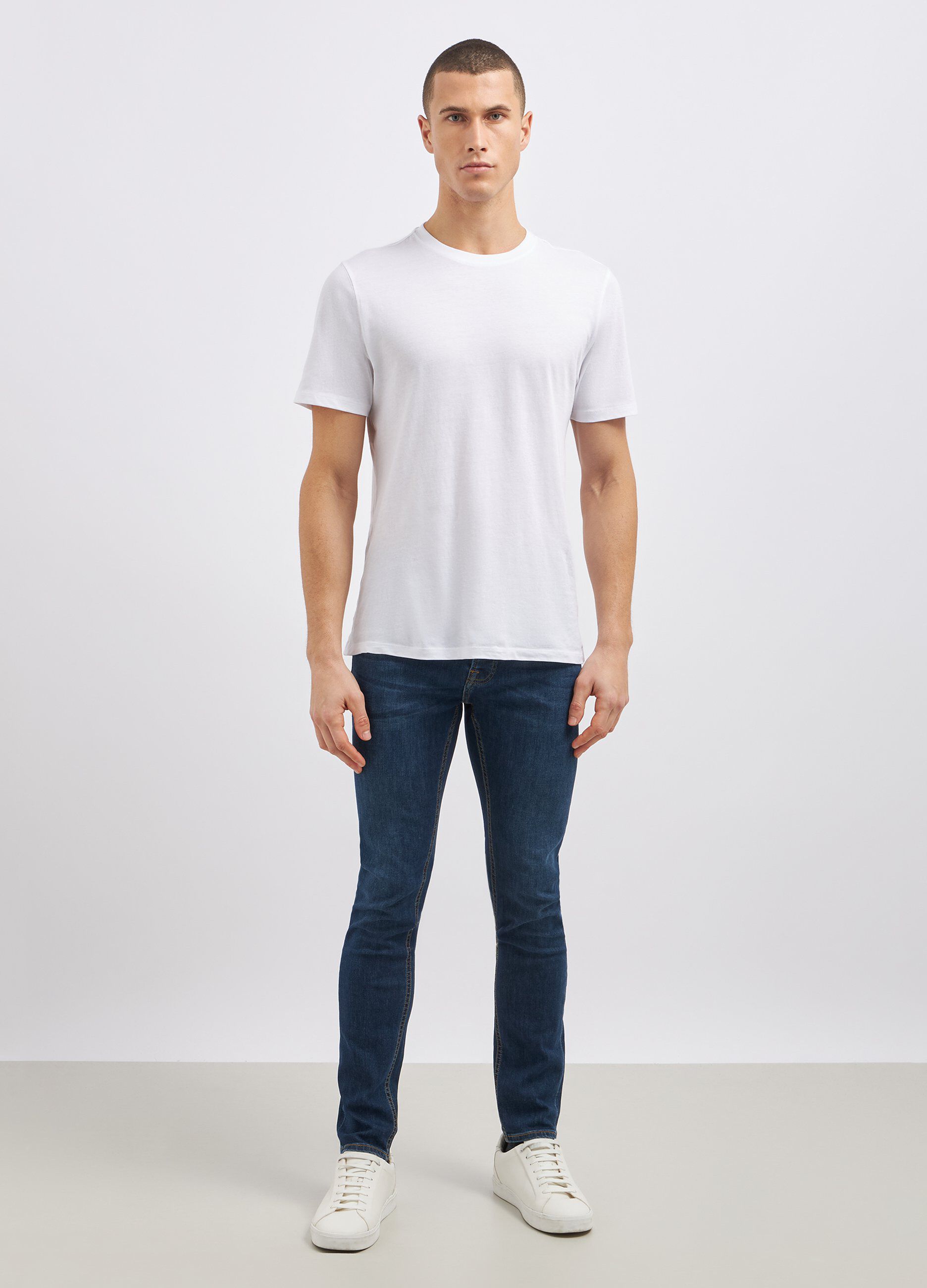 Jeans slim fit misto cotone uomo_0