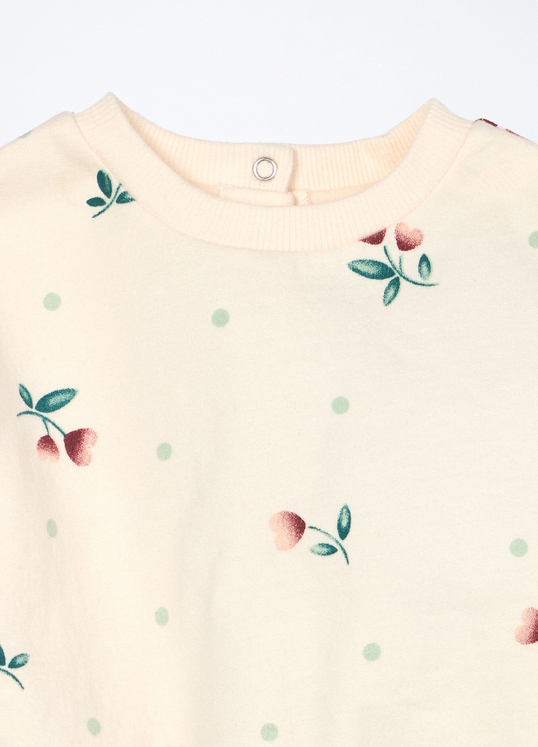 Jogging set in puro cotone fleece neonata_2