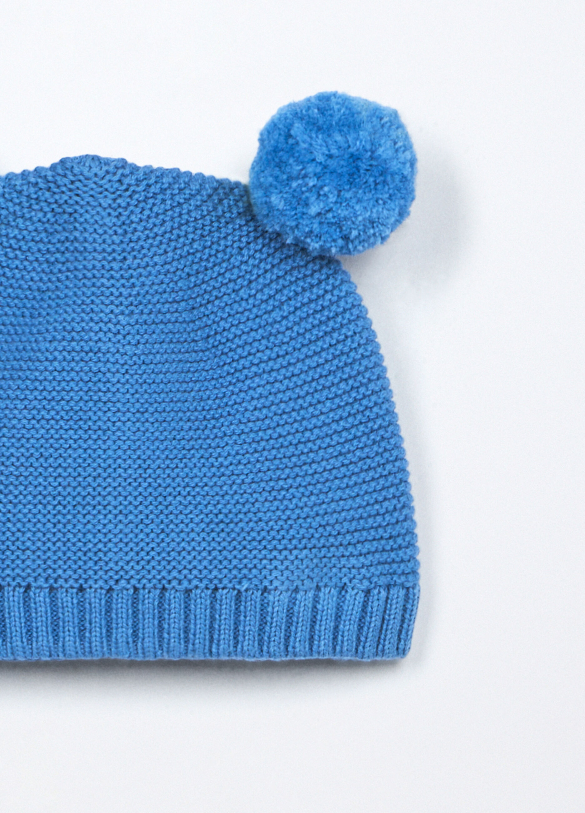 Berretto tricot in puro cotone neonato_2