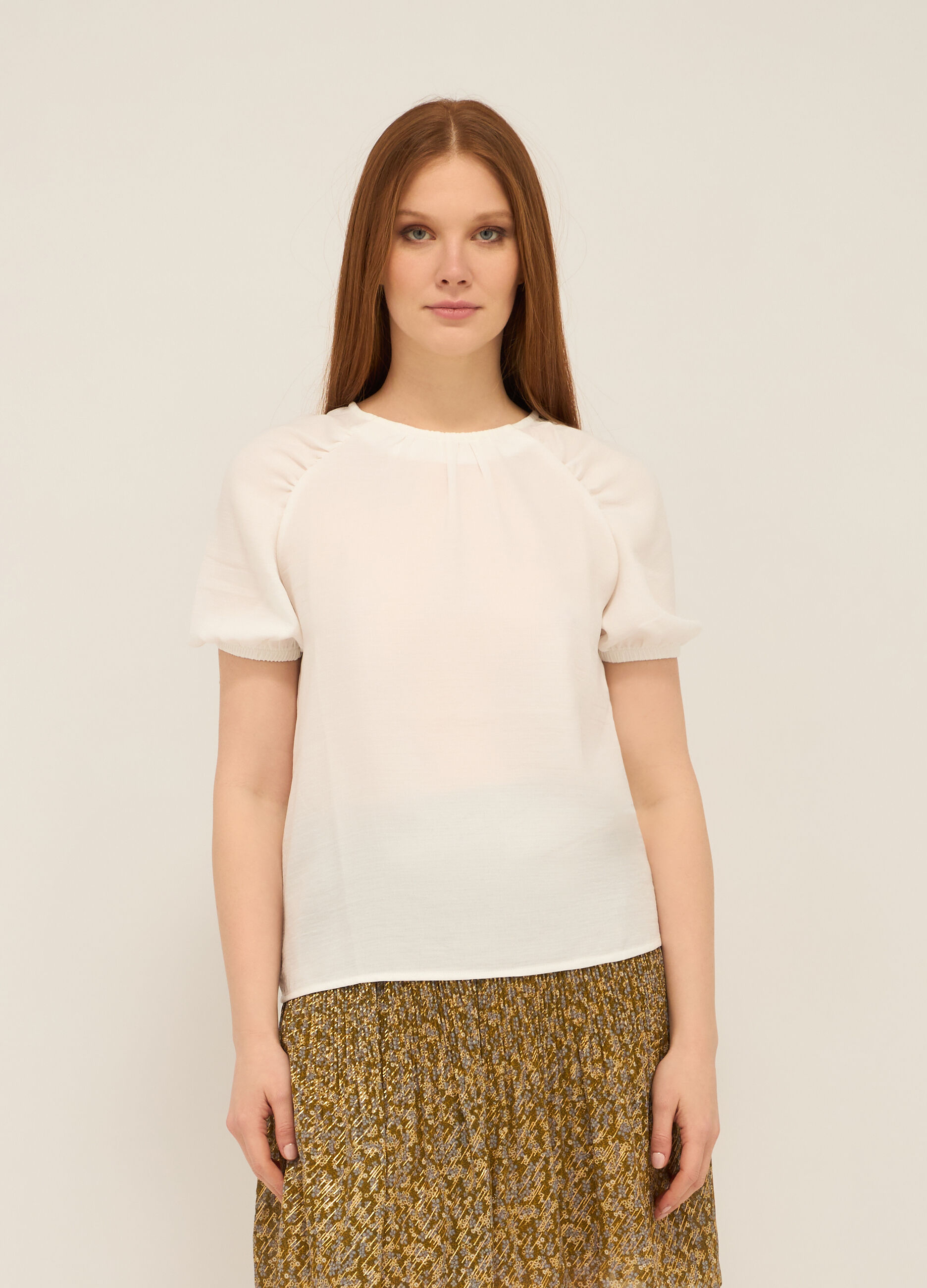 Blusa in crepe donna_0