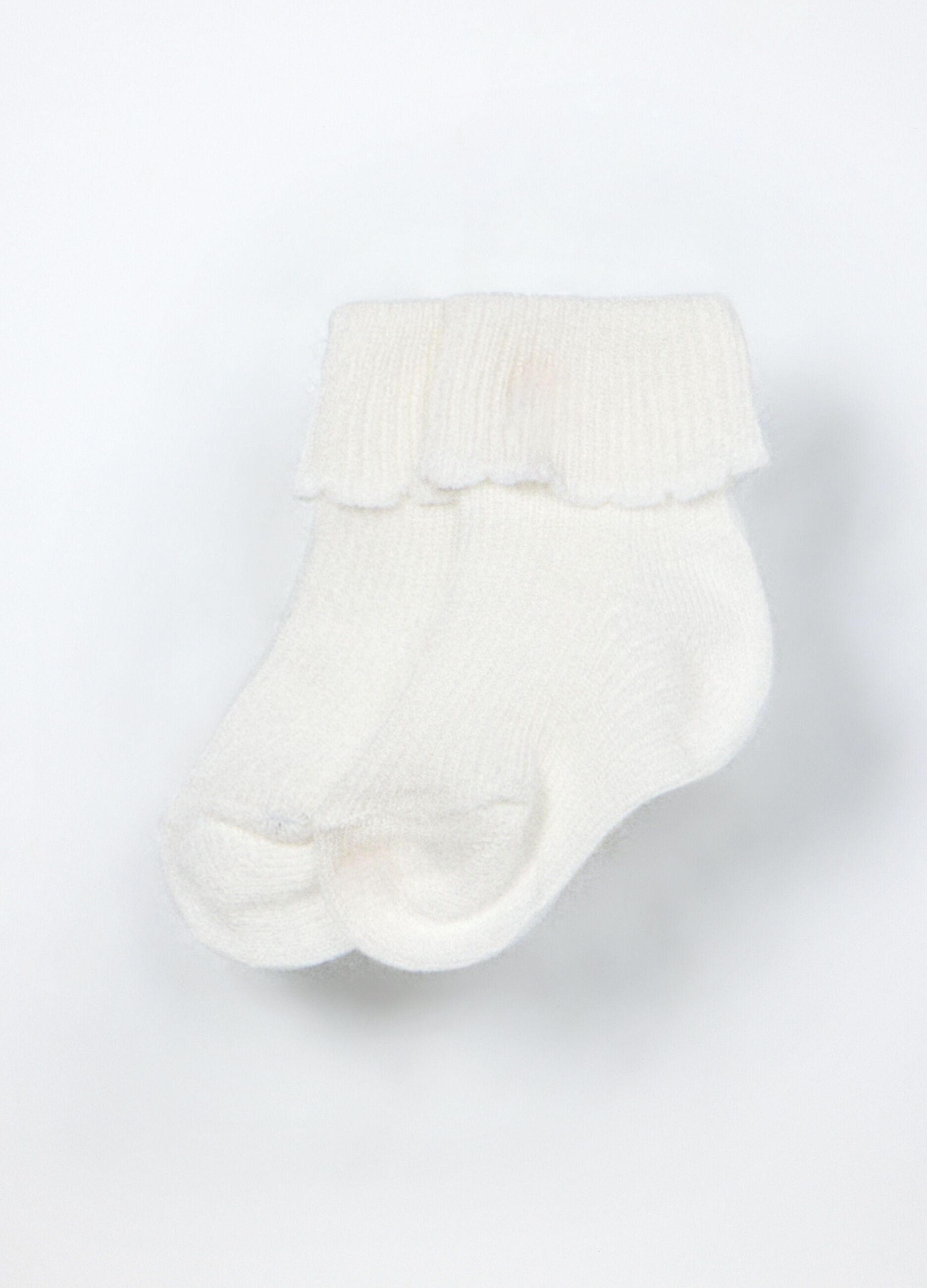 Pack 2 calze misto cotone Made in Italy neonato _0