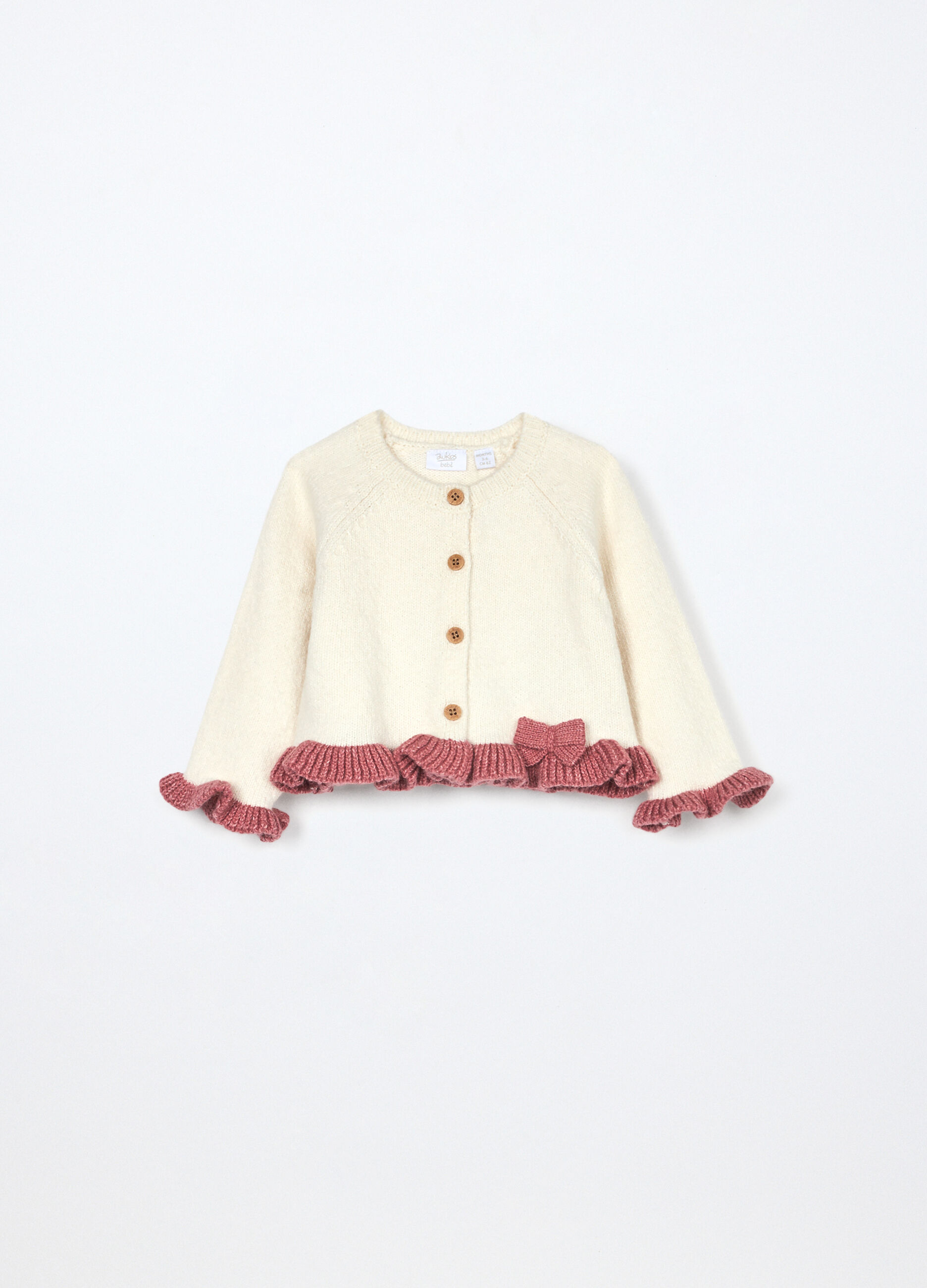 Cardigan misto cotone neonata_0