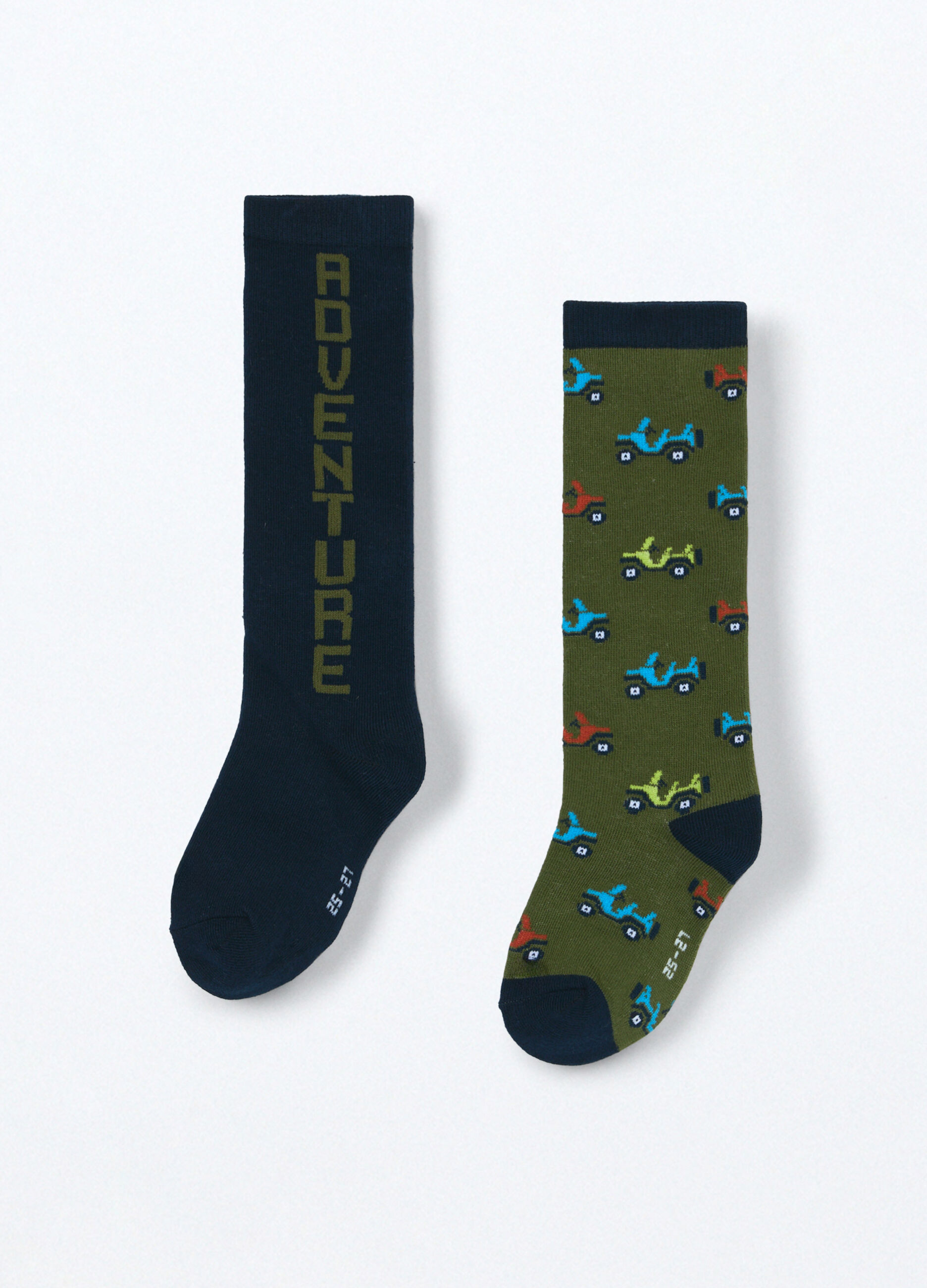 Pack 2 calze lunghe misto cotone bambino_1