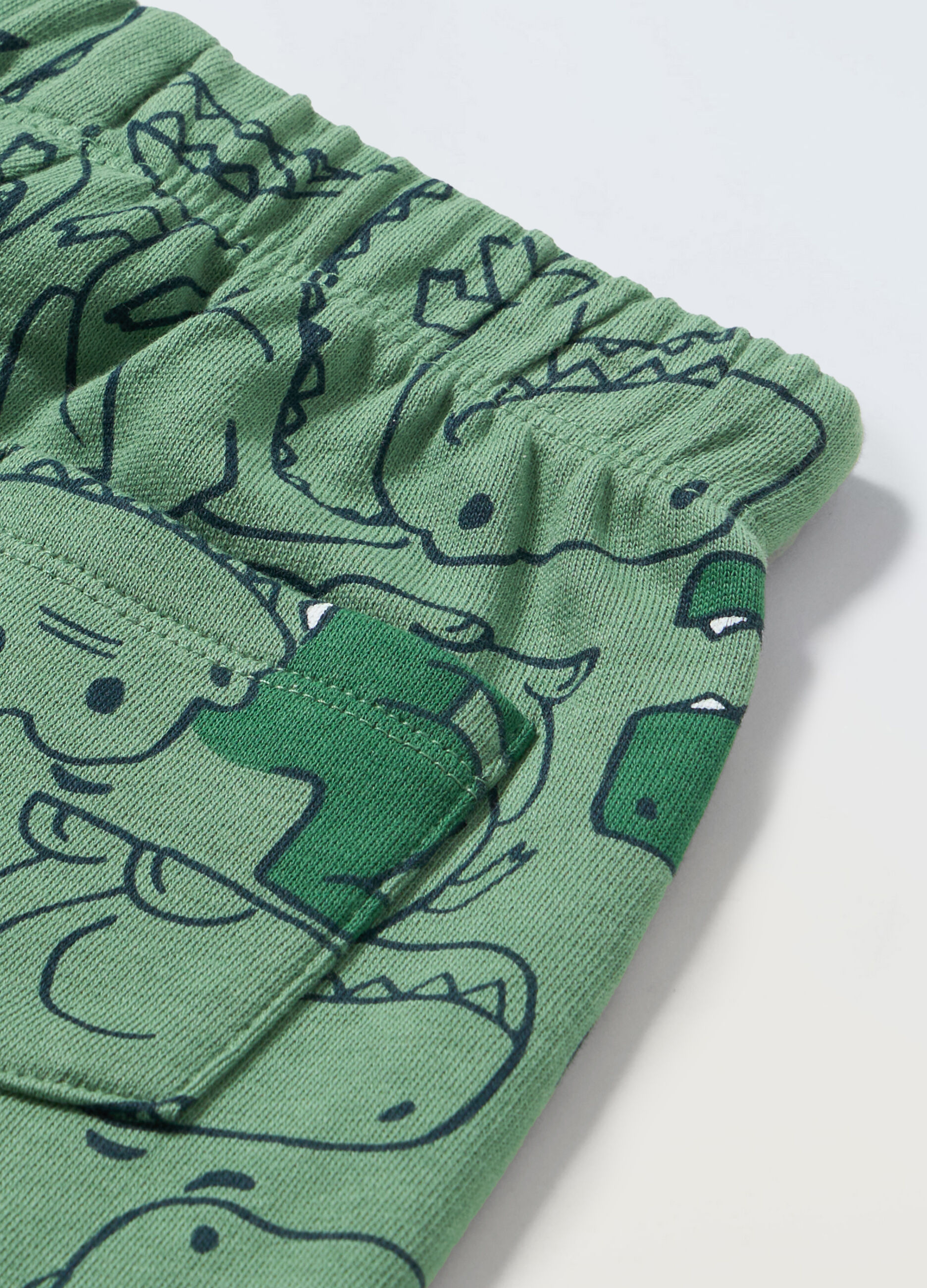 Joggers in french terry di puro cotone neonato_1