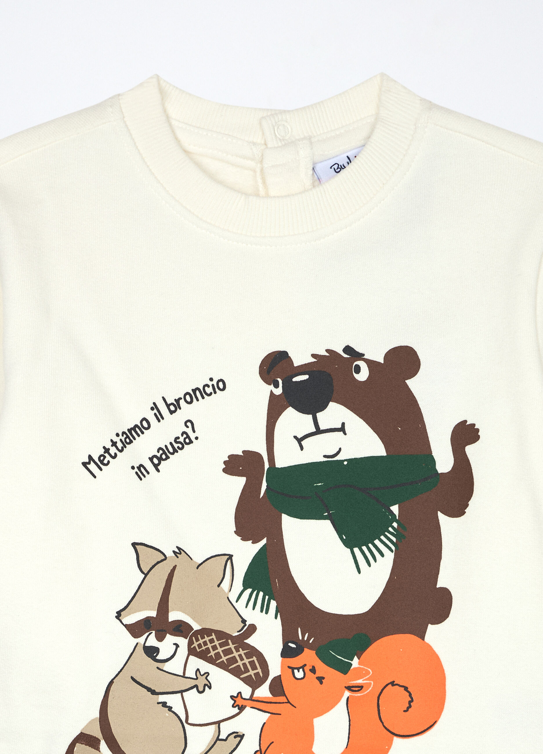 Jogging set in puro cotone fleece neonato_2