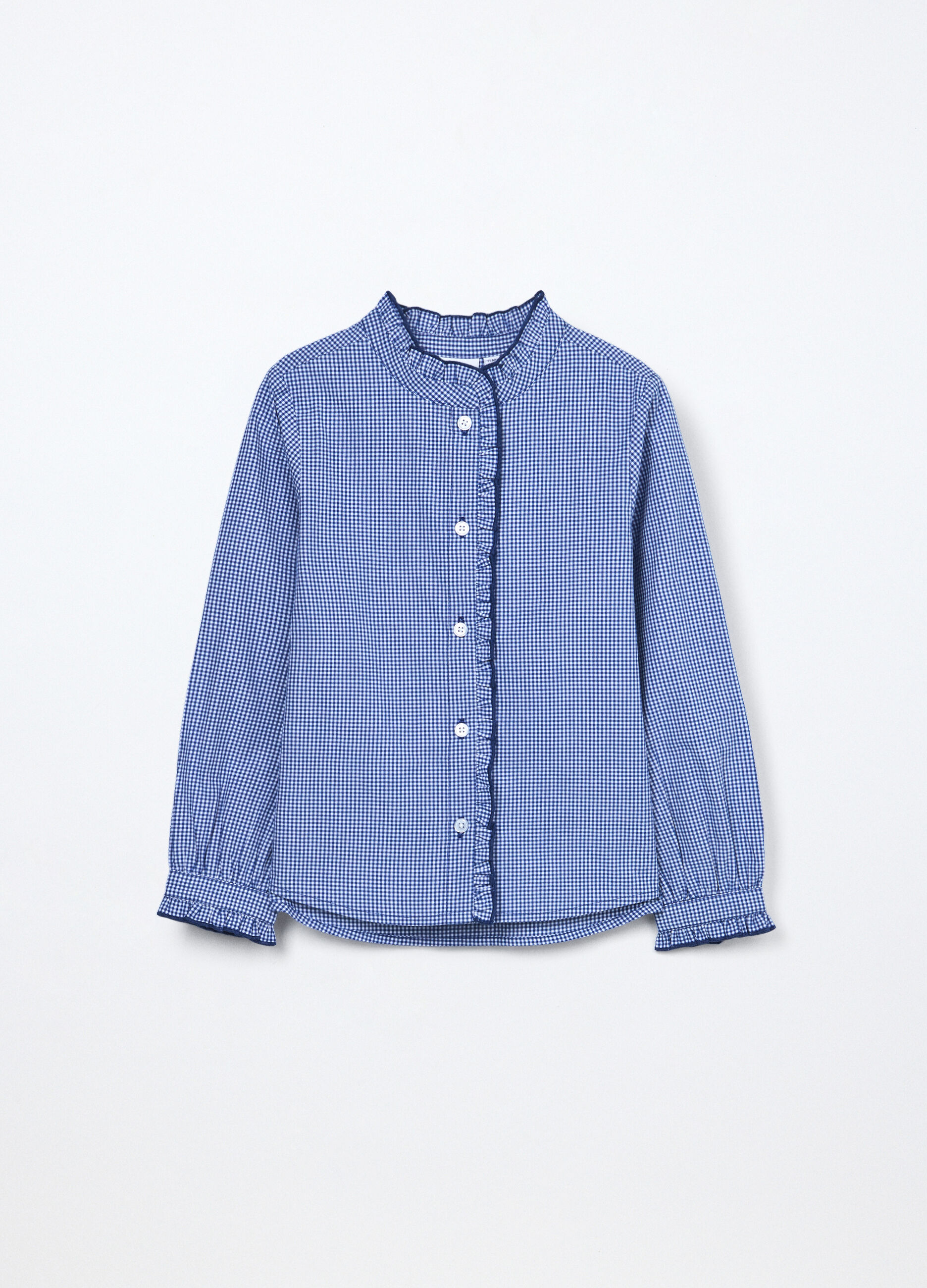 Camicia in popeline di puro cotone bambina_0