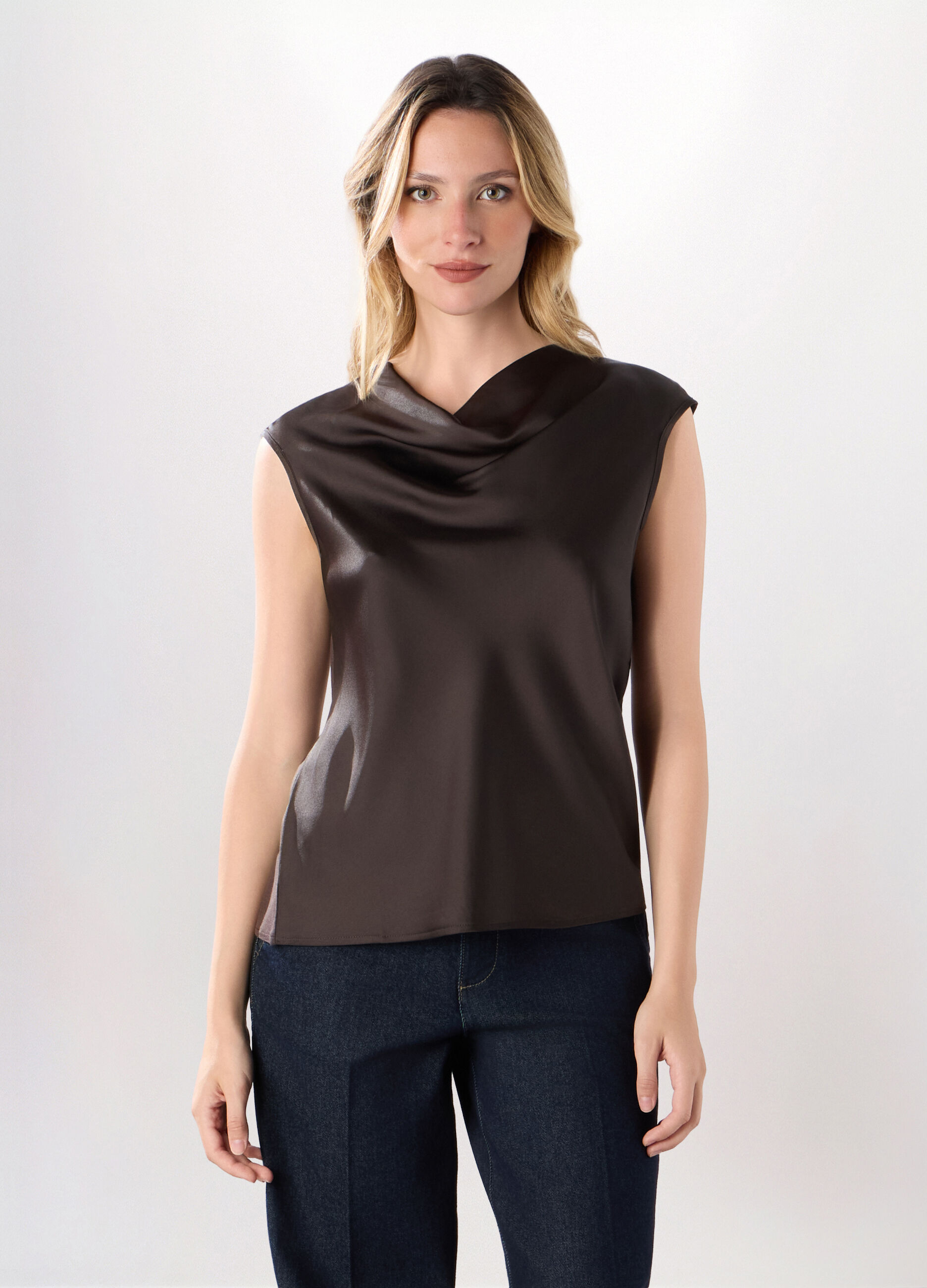 Blusa in raso donna_0