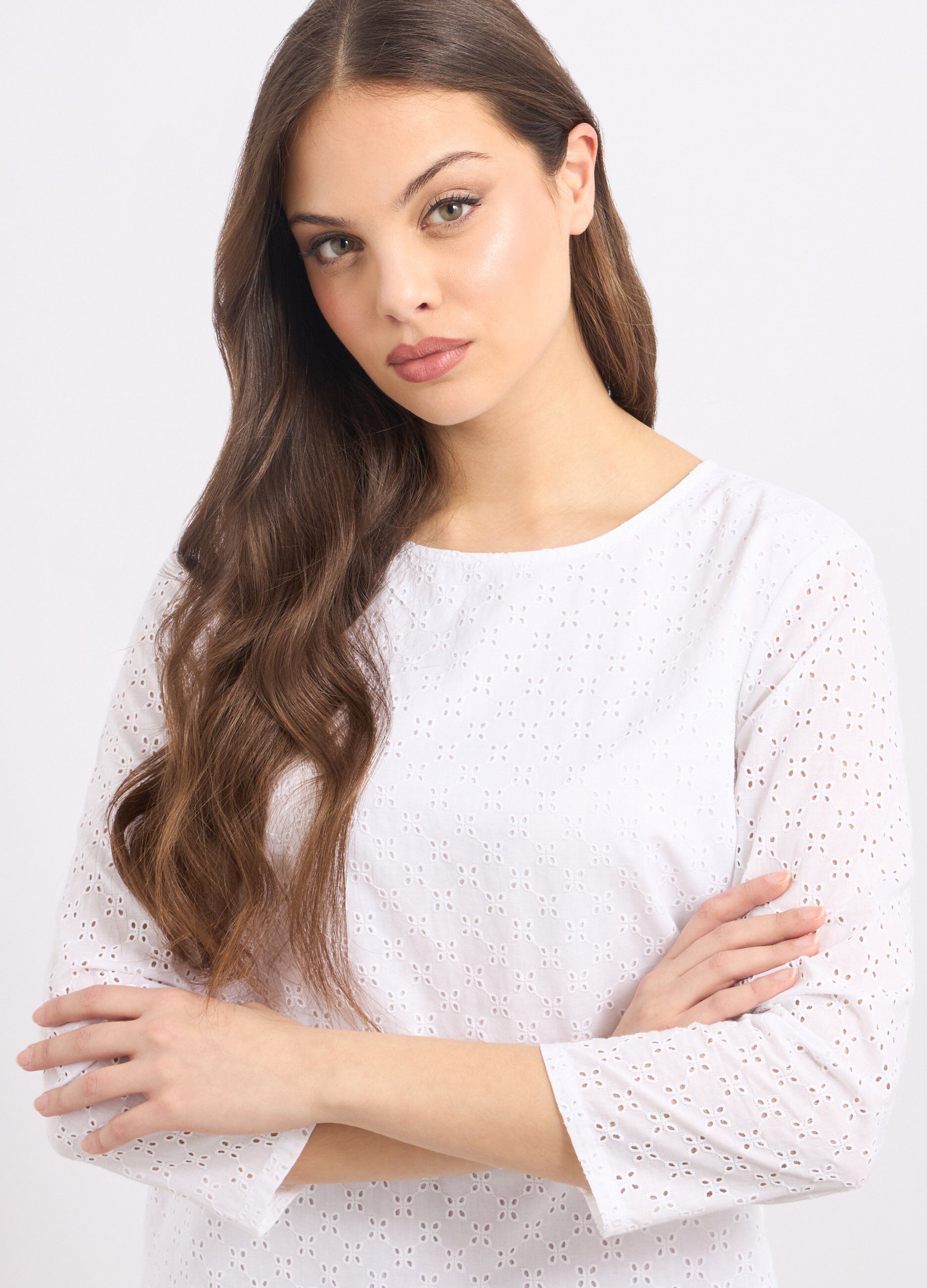 Blusa con ricamo donna_2