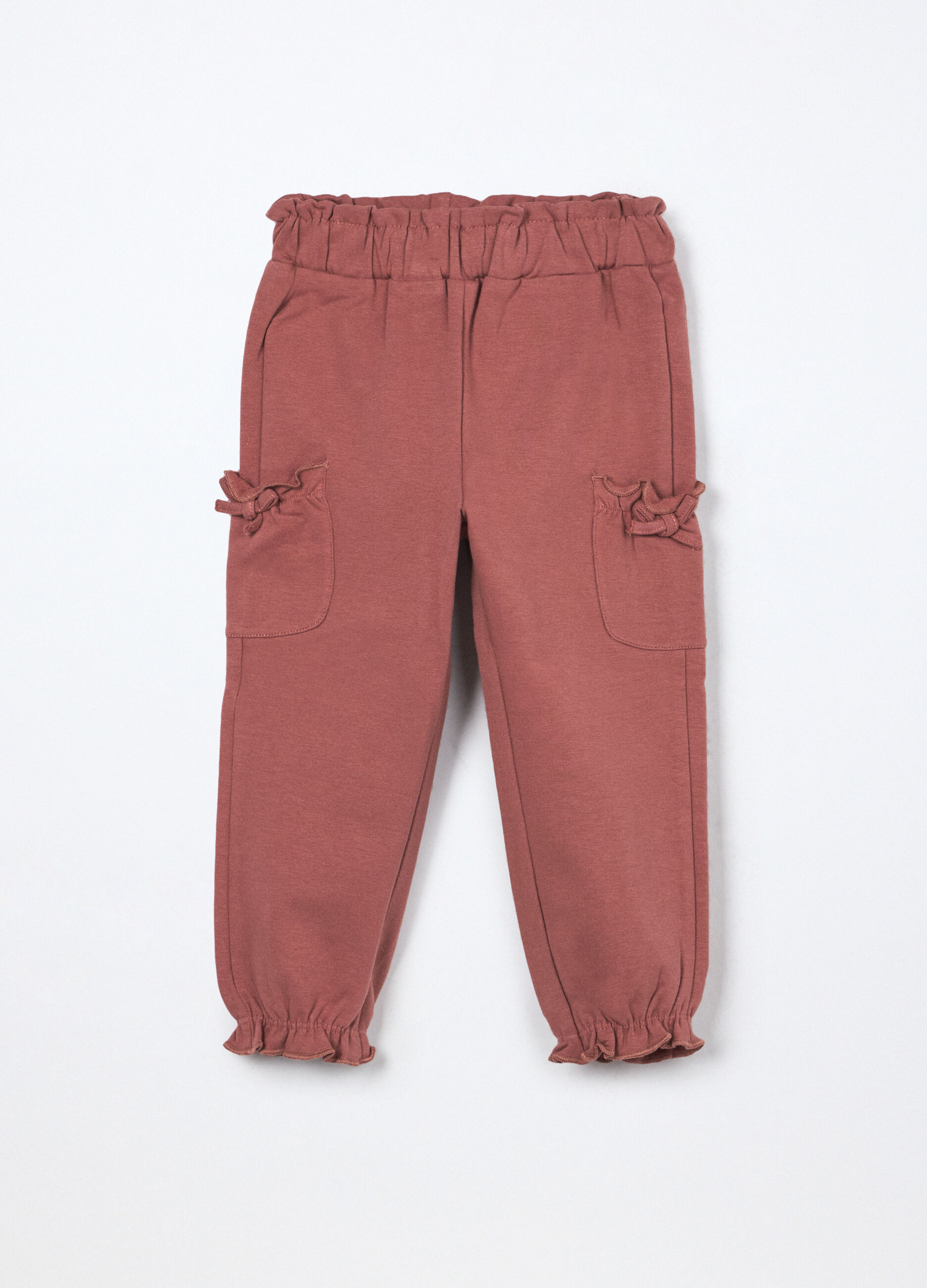 Joggers in french terry di cotone stretch neonata_0