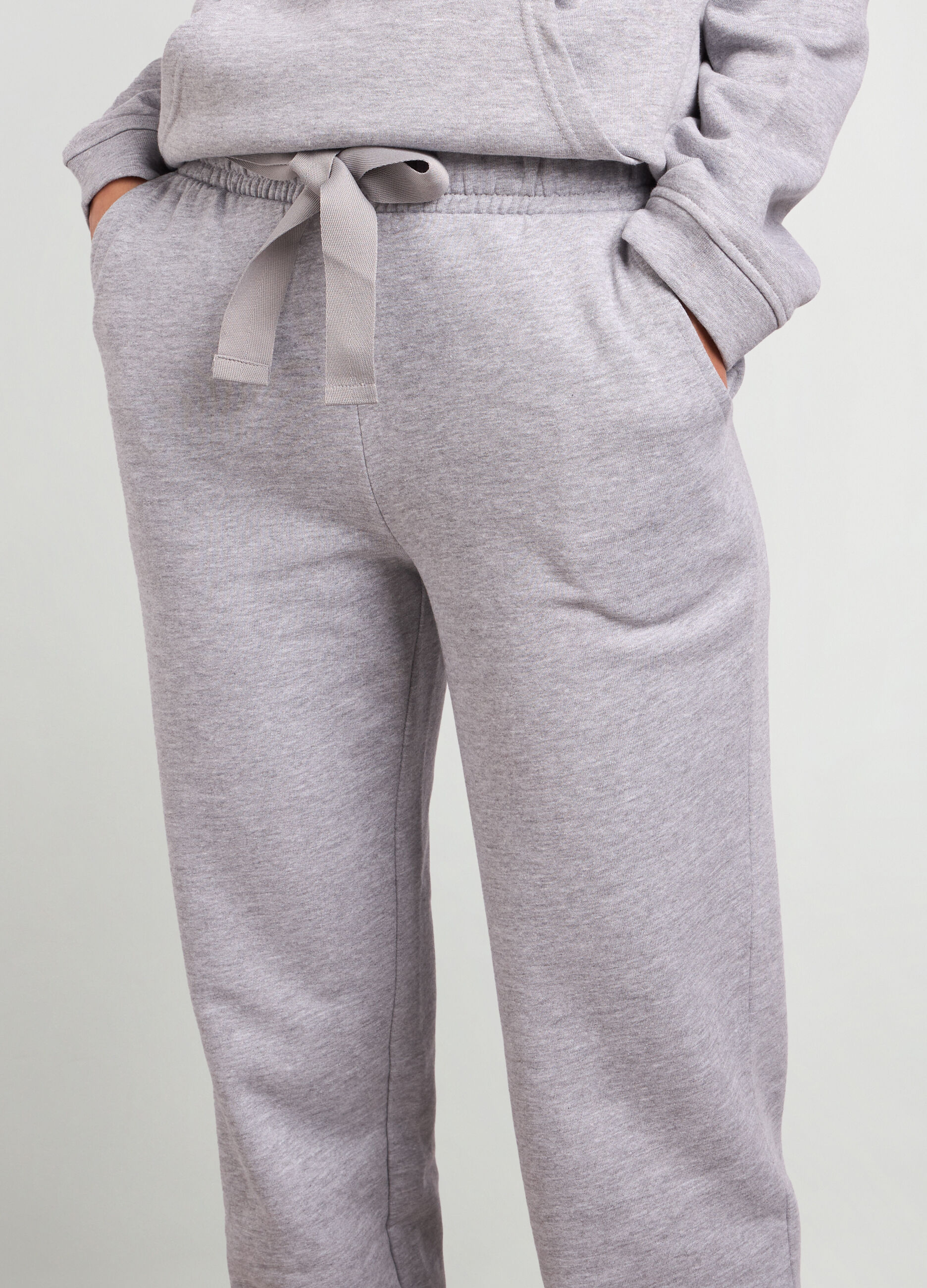 Joggers in felpa di puro cotone donna_2