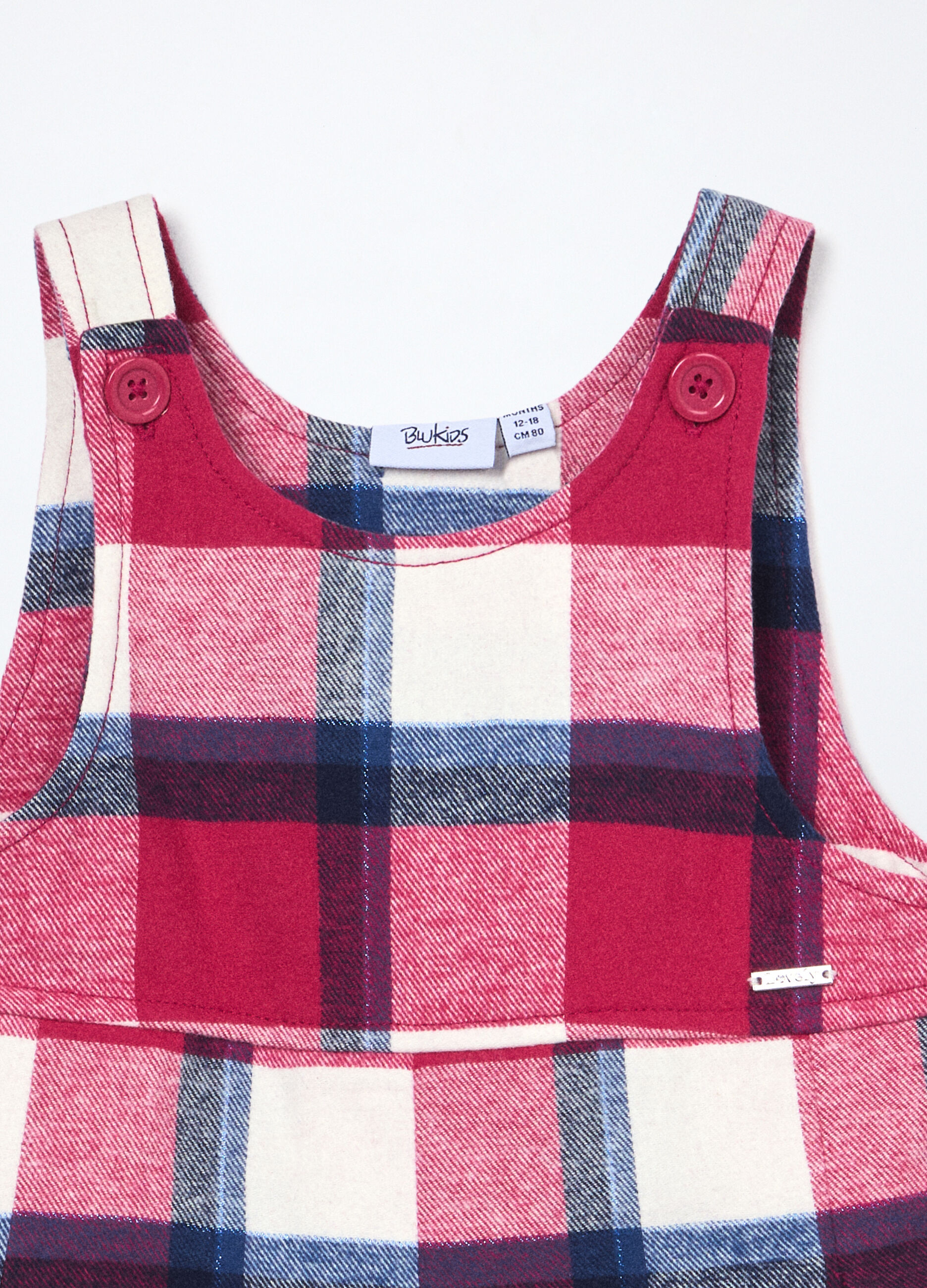 Vestito in flanella di cotone neonata_2