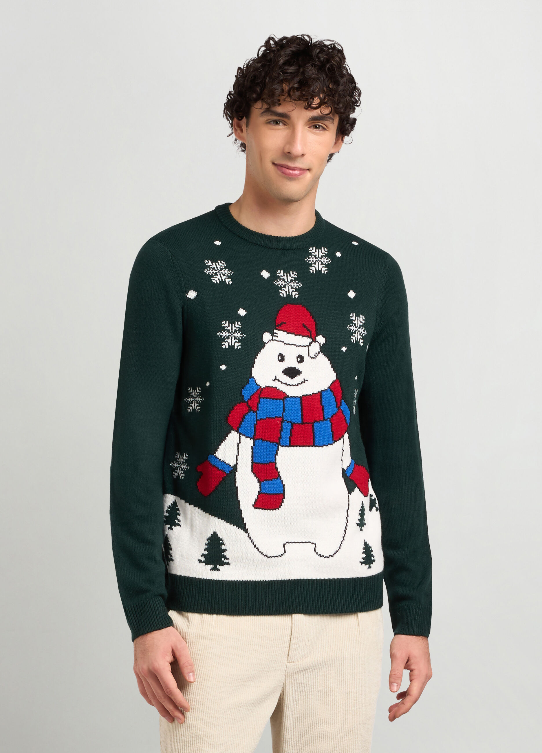 Maglione girocollo natalizio uomo_0