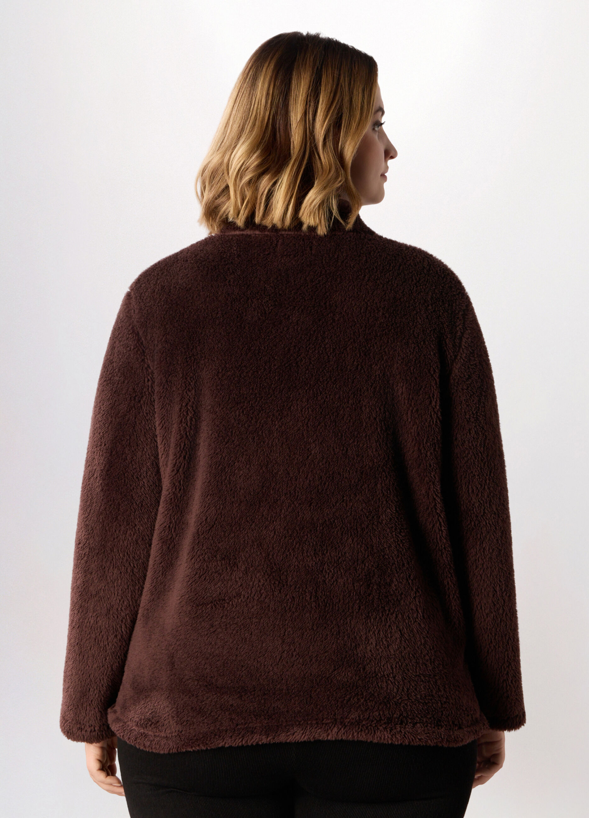 Felpa in pile donna curvy_1