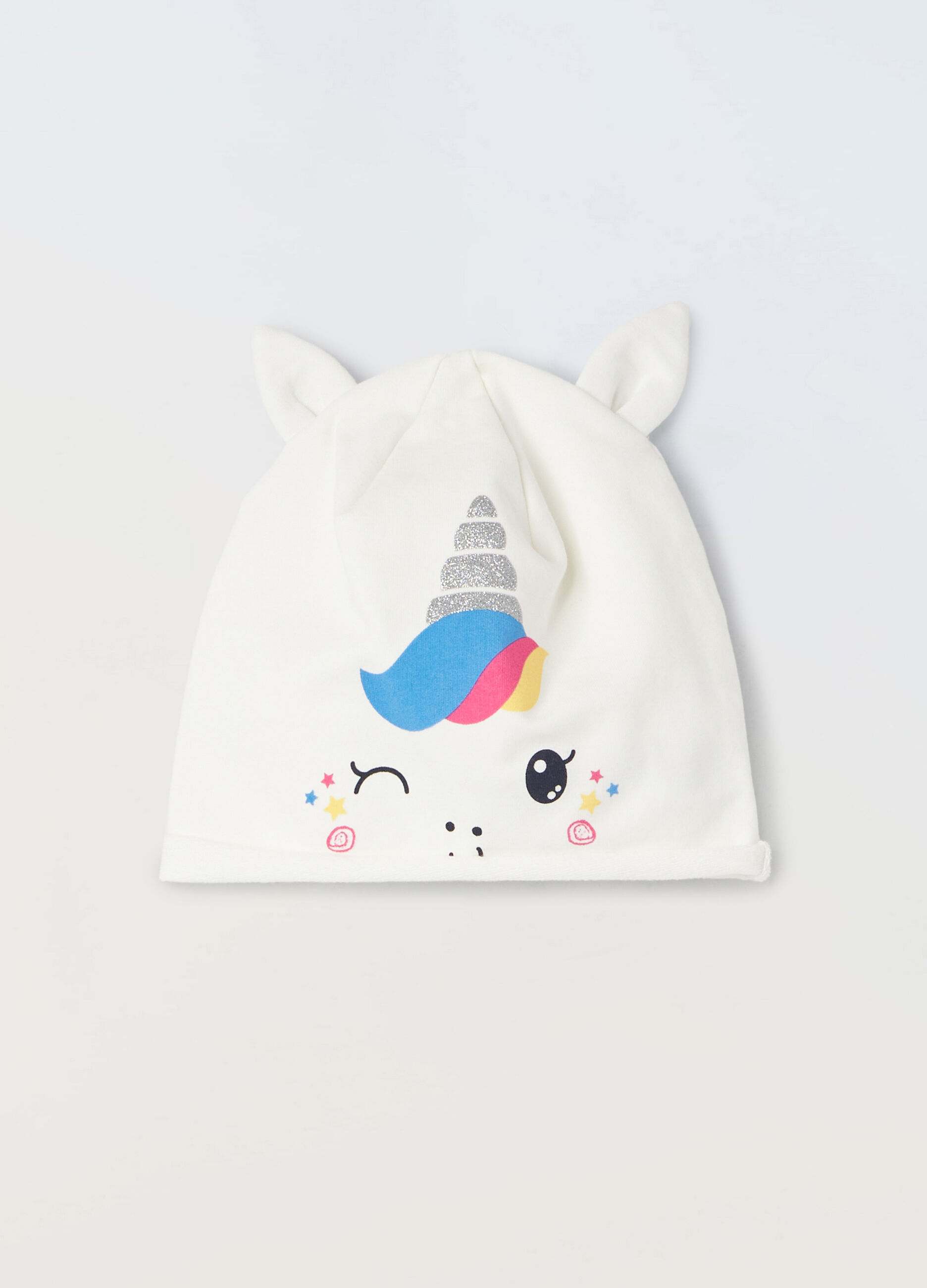 Berretto in jersey di cotone stretch neonata_0