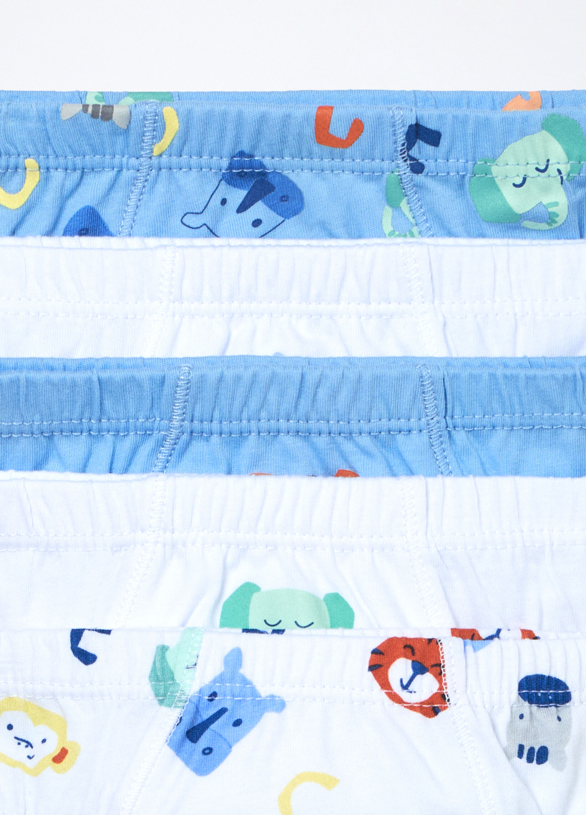 Pack 5 slip in jersey di puro cotone neonato_3