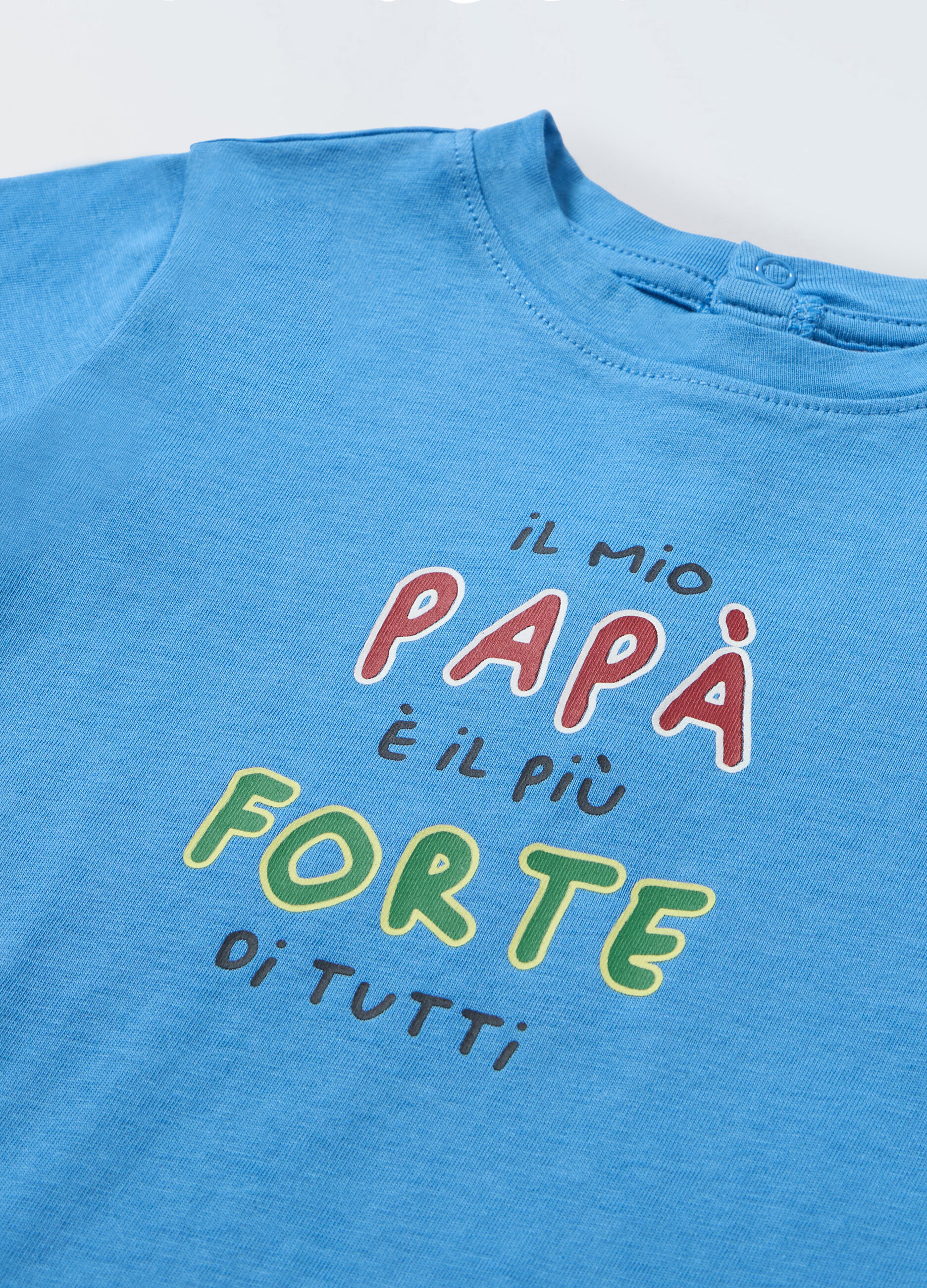 T-shirt in puro cotone a maniche lunghe neonato_1