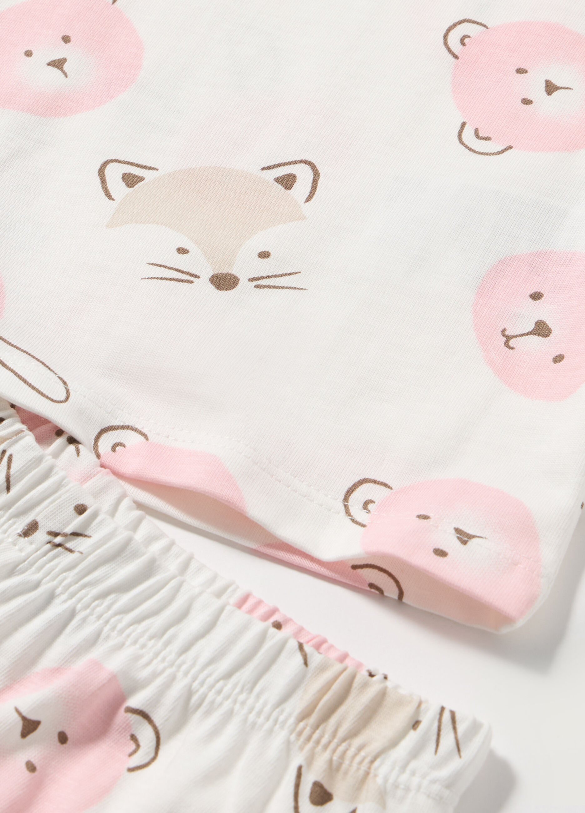 Set pigiama lungo in puro cotone neonata_1