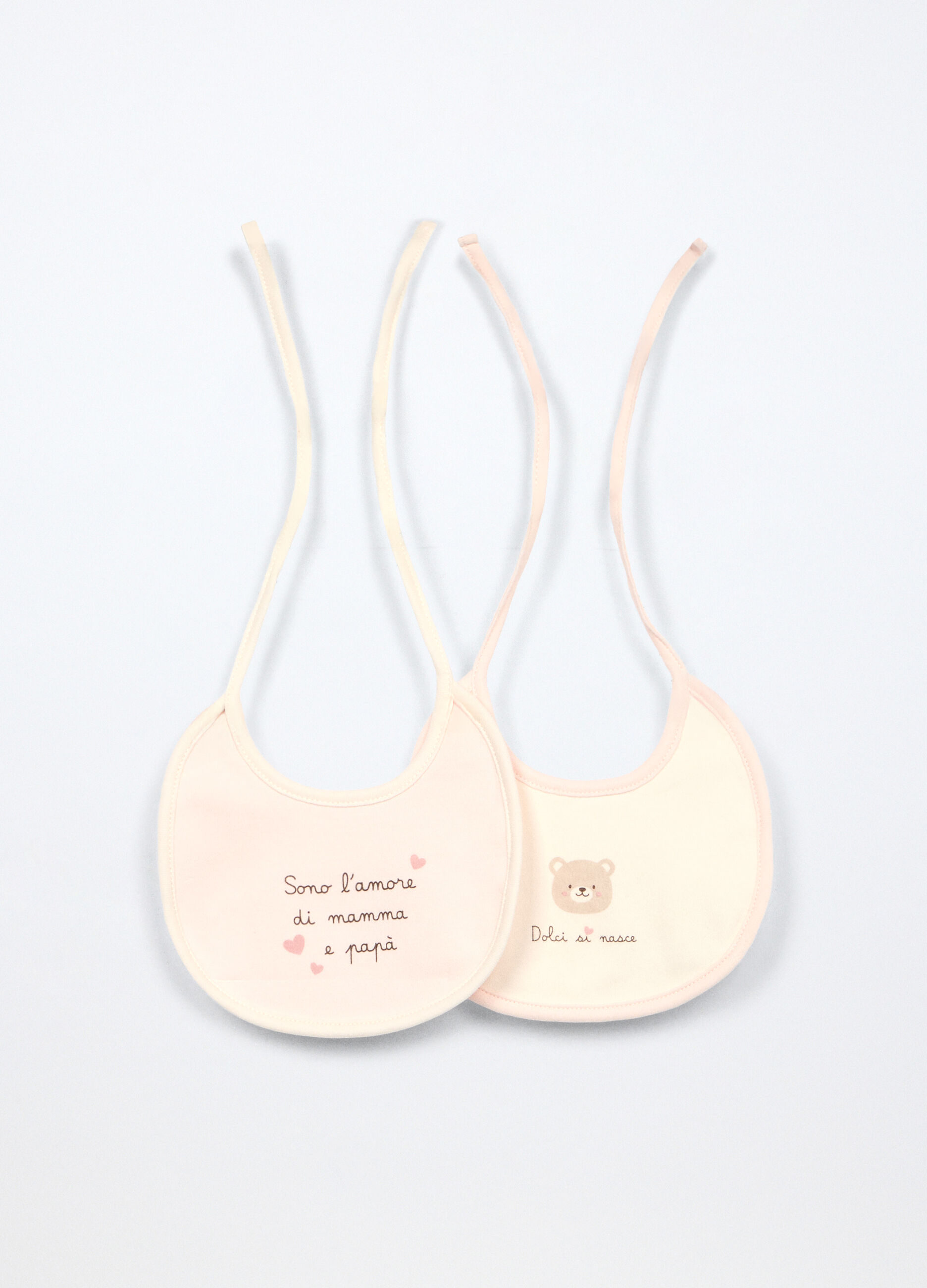 Pack 2 bavaglini in interlock di puro cotone_0