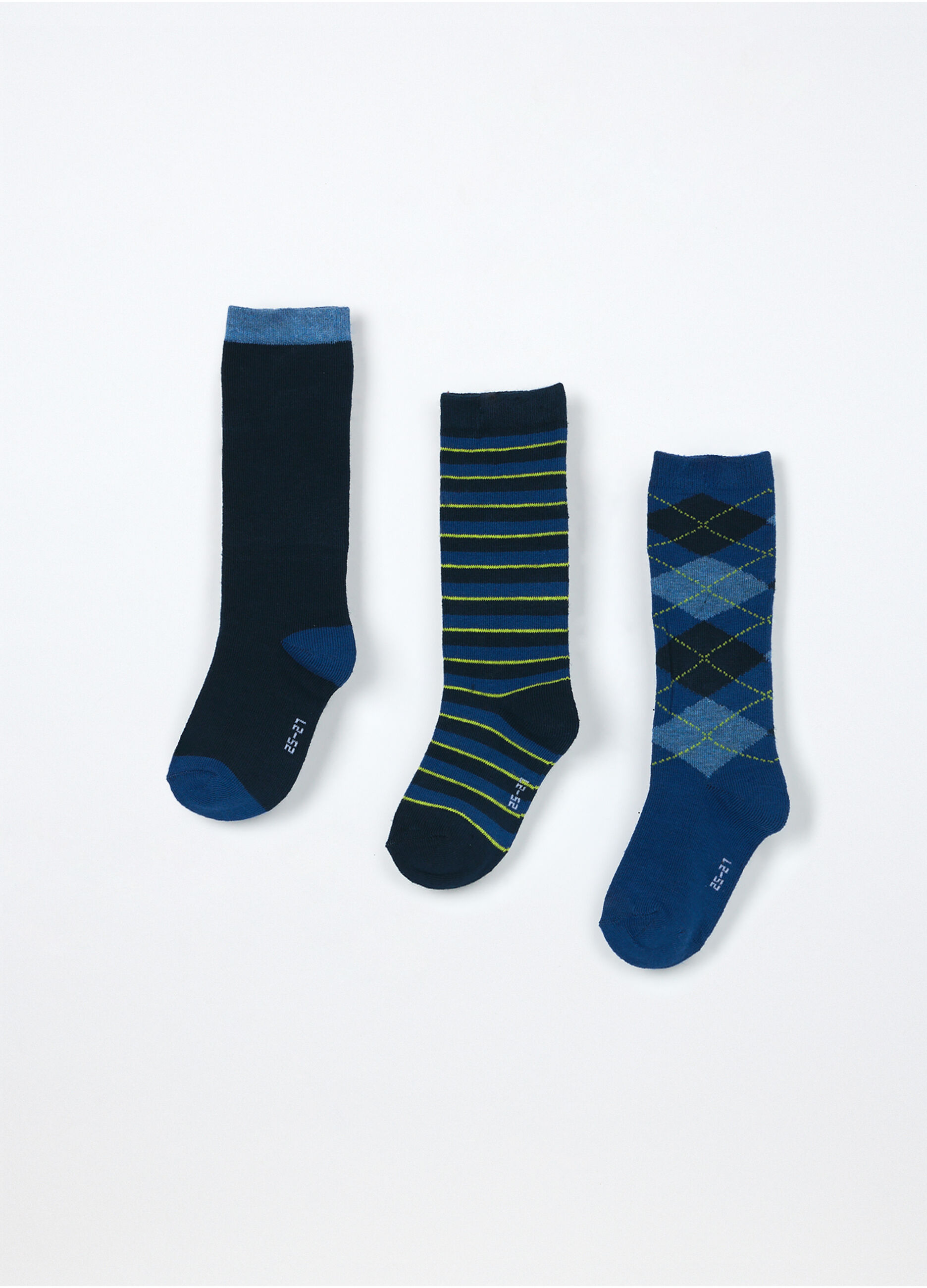 Pack 3 calze lunghe misto cotone bambino_1