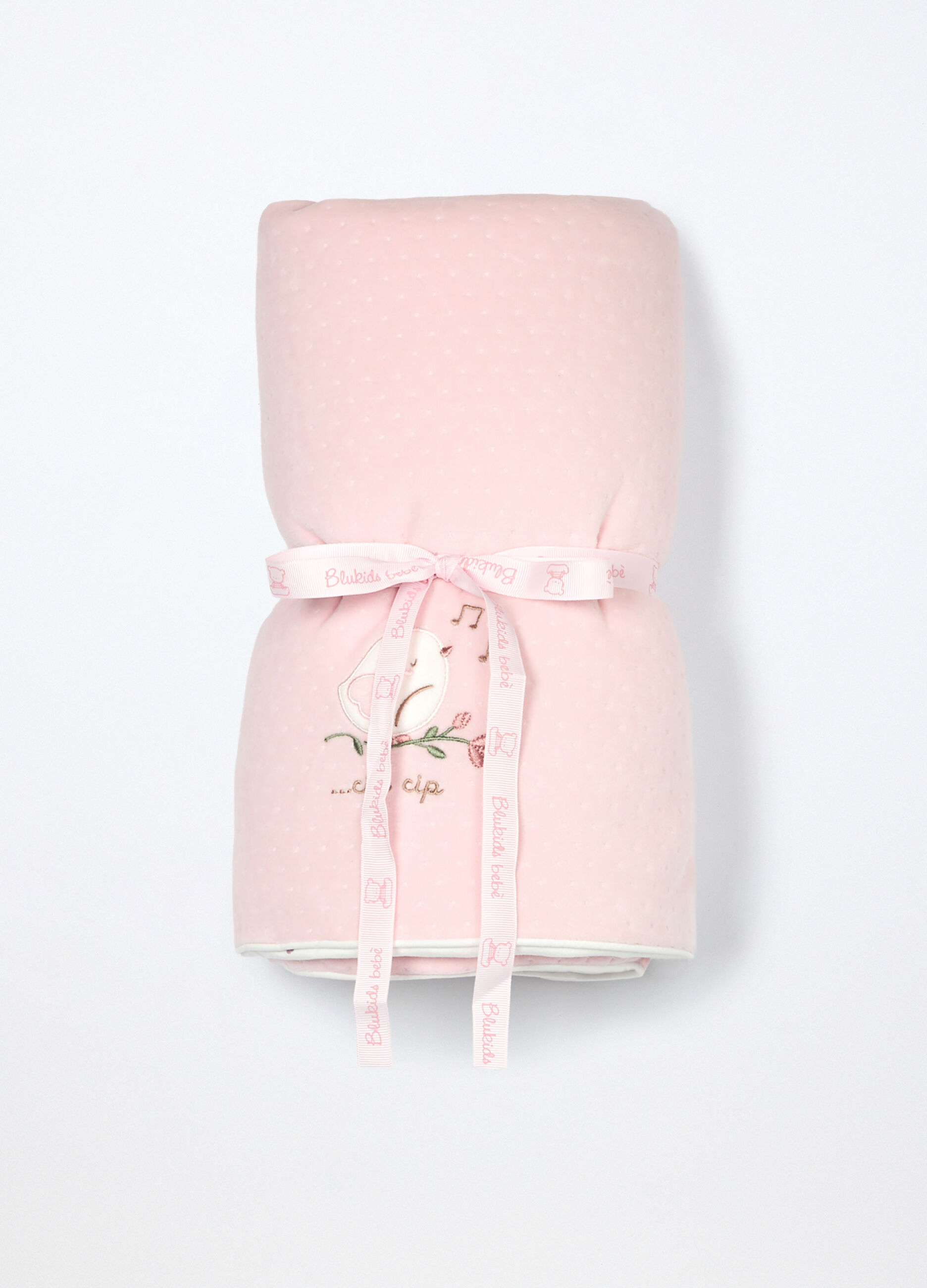 Coperta velour imbottita misto cotone_0