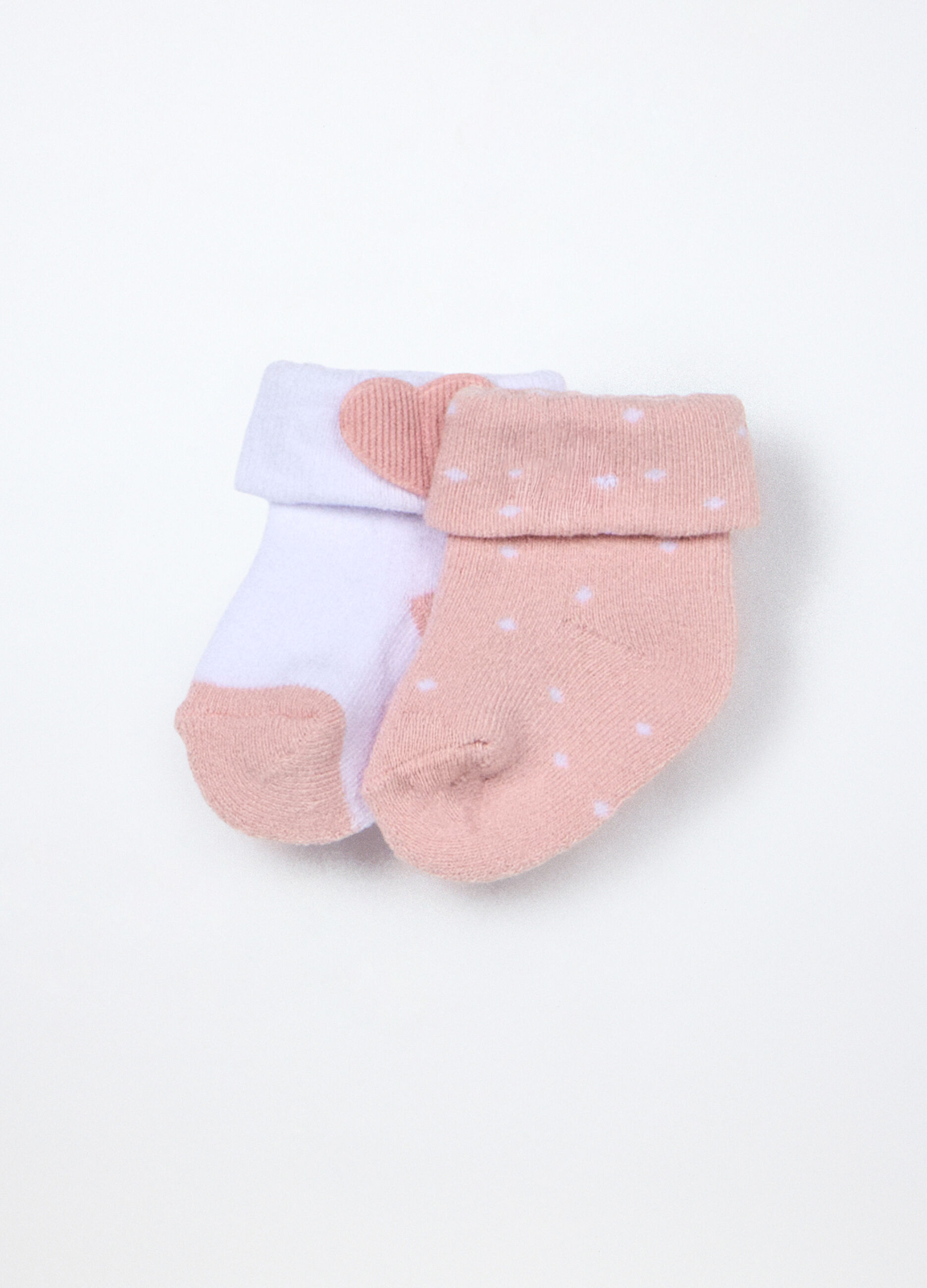 Pack 2 calze corte in misto cotone neonata_0
