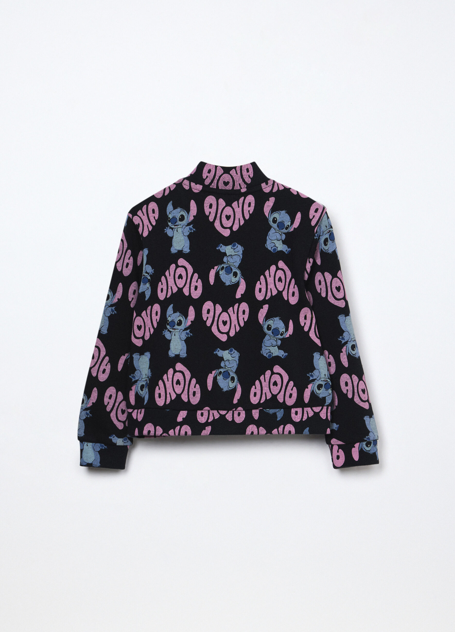 Felpa in french terry di misto cotone bambina_1