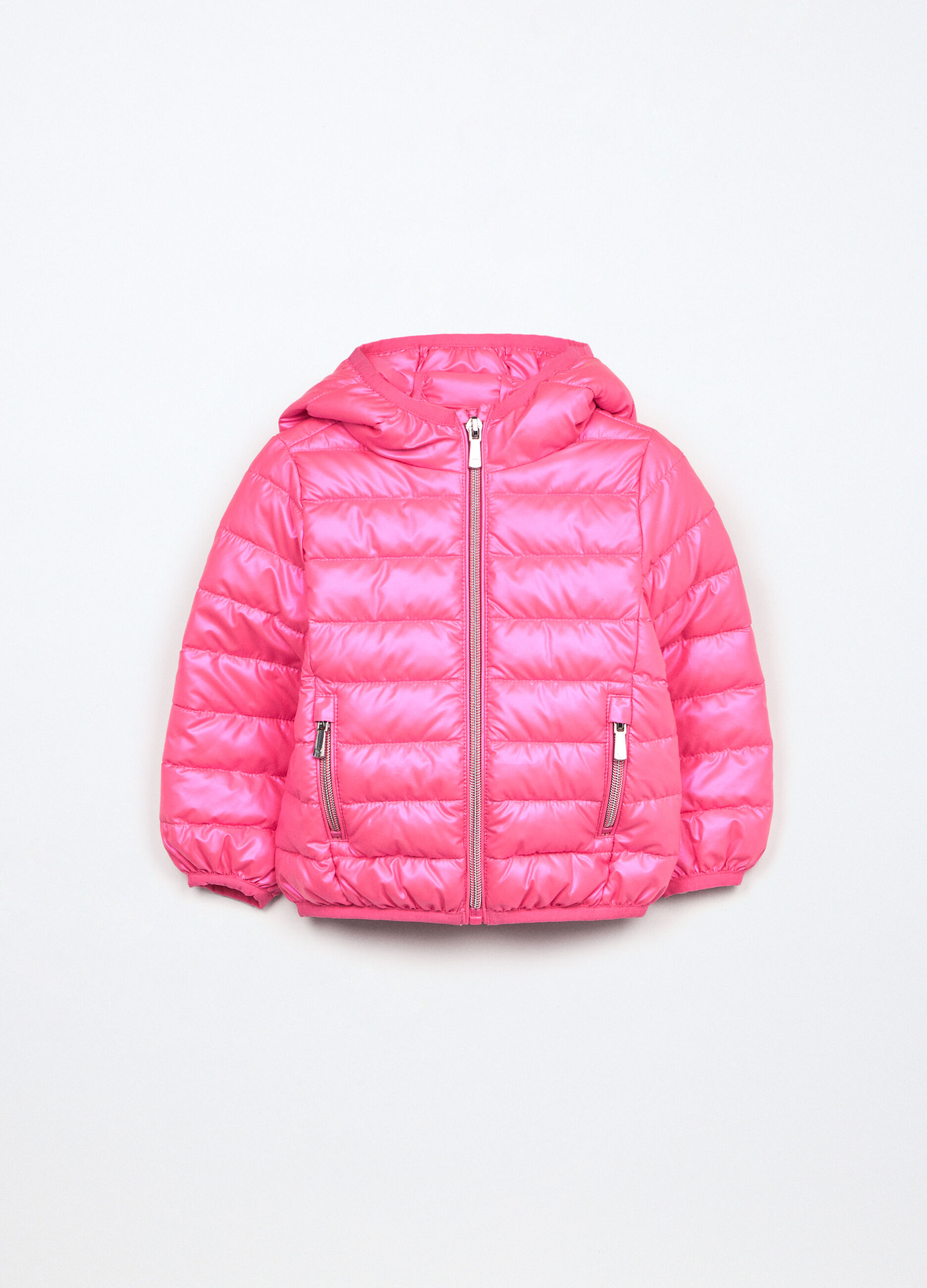 Giubbino imbottito con cappuccio neonata_0