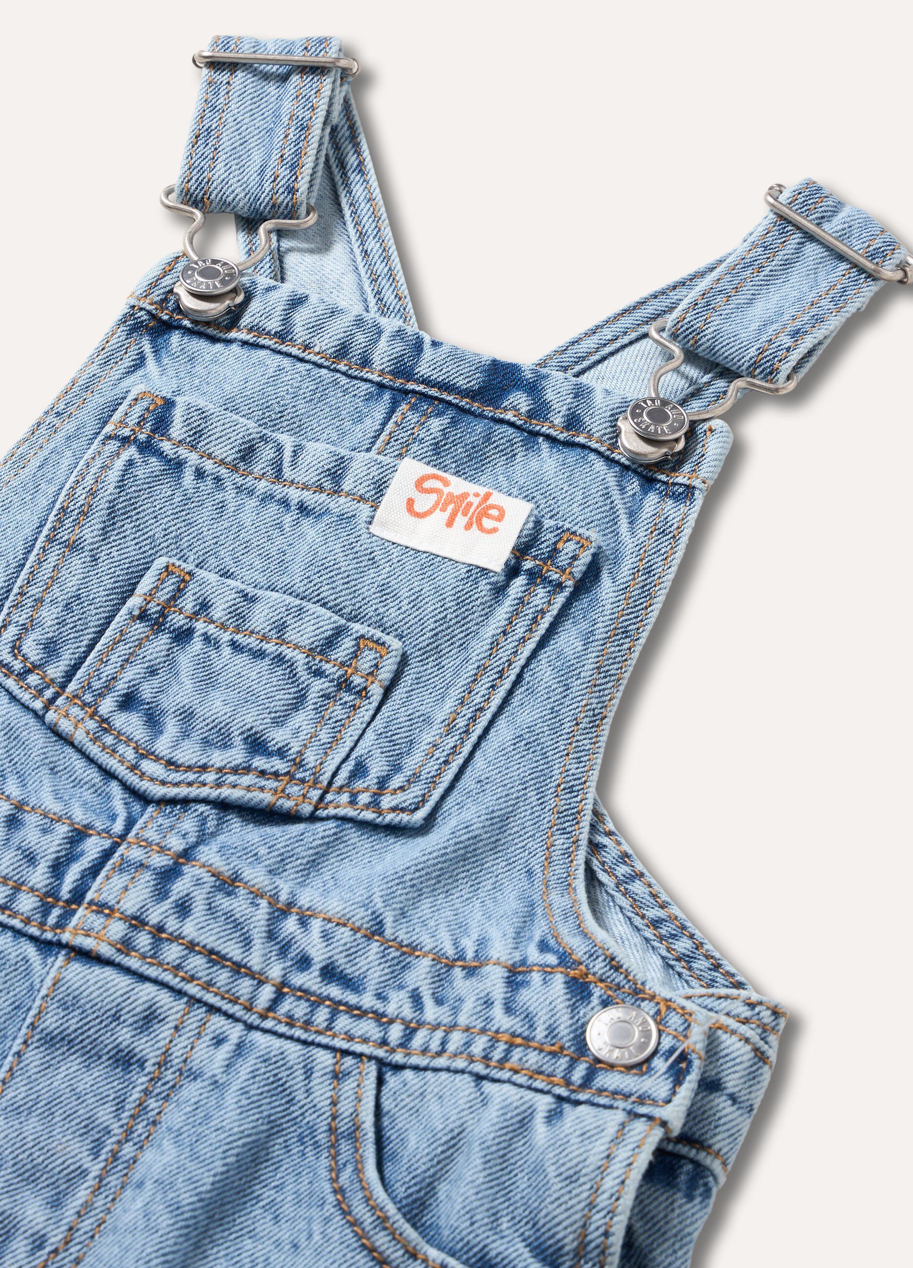 Salopette in denim neonato_1